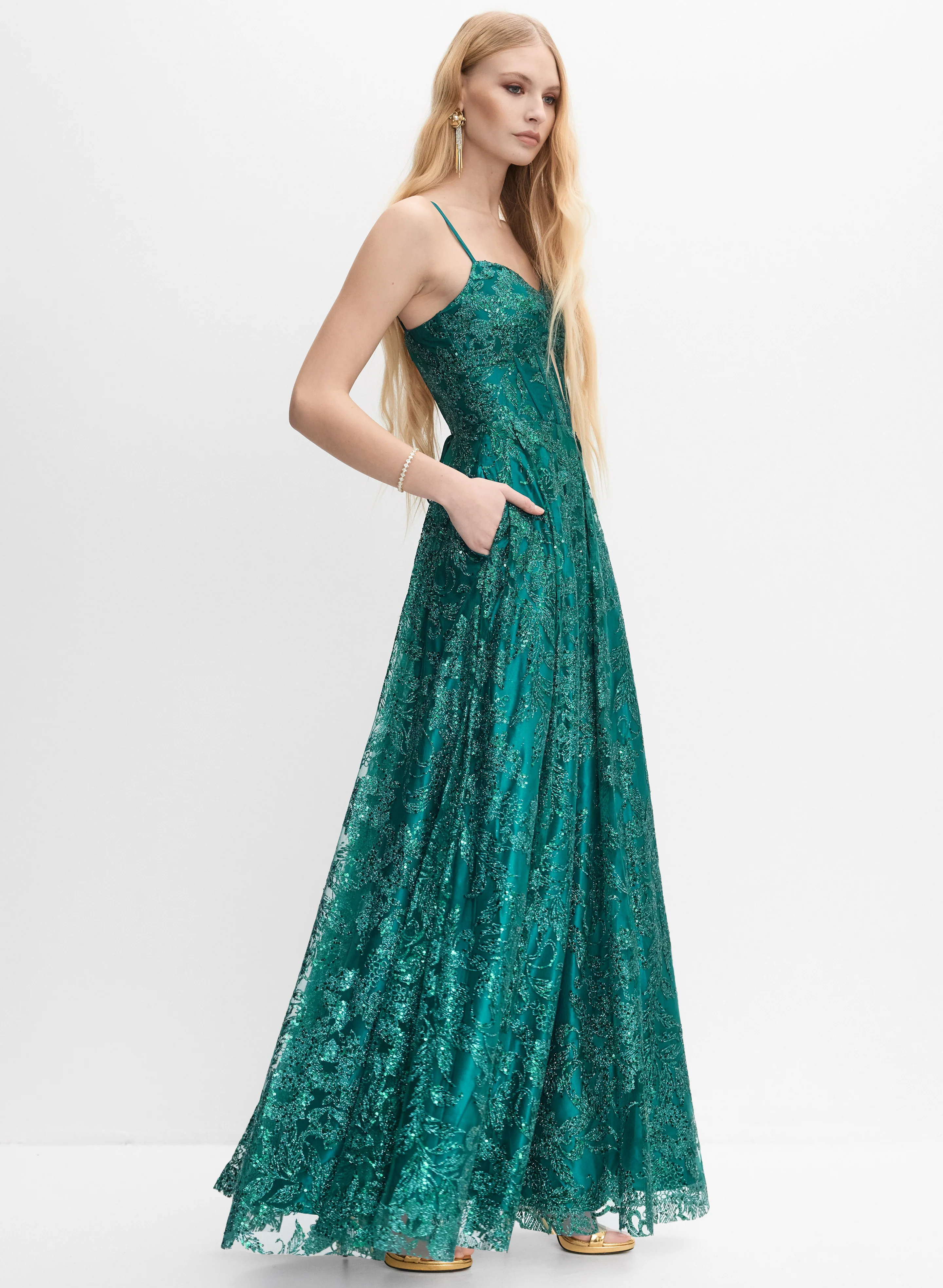 Sequin Tulle Gown - Image 3