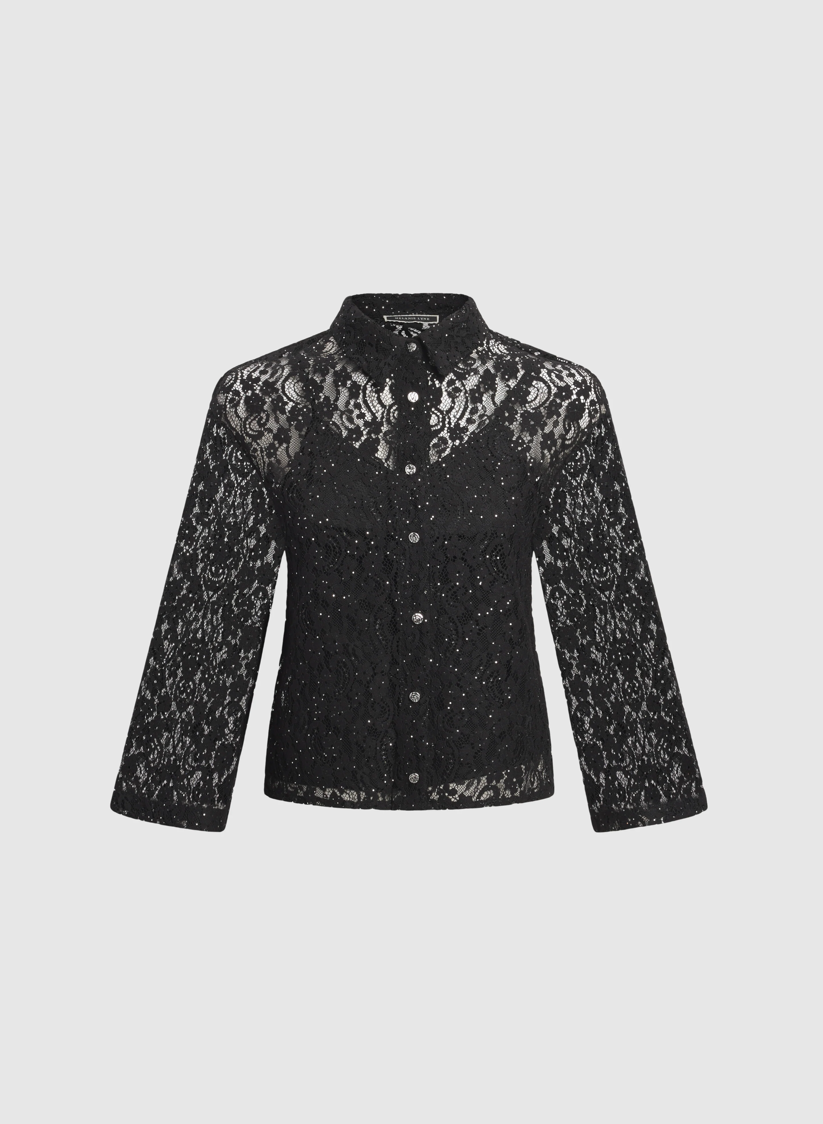 Sequined Lace Blouse - Image 6