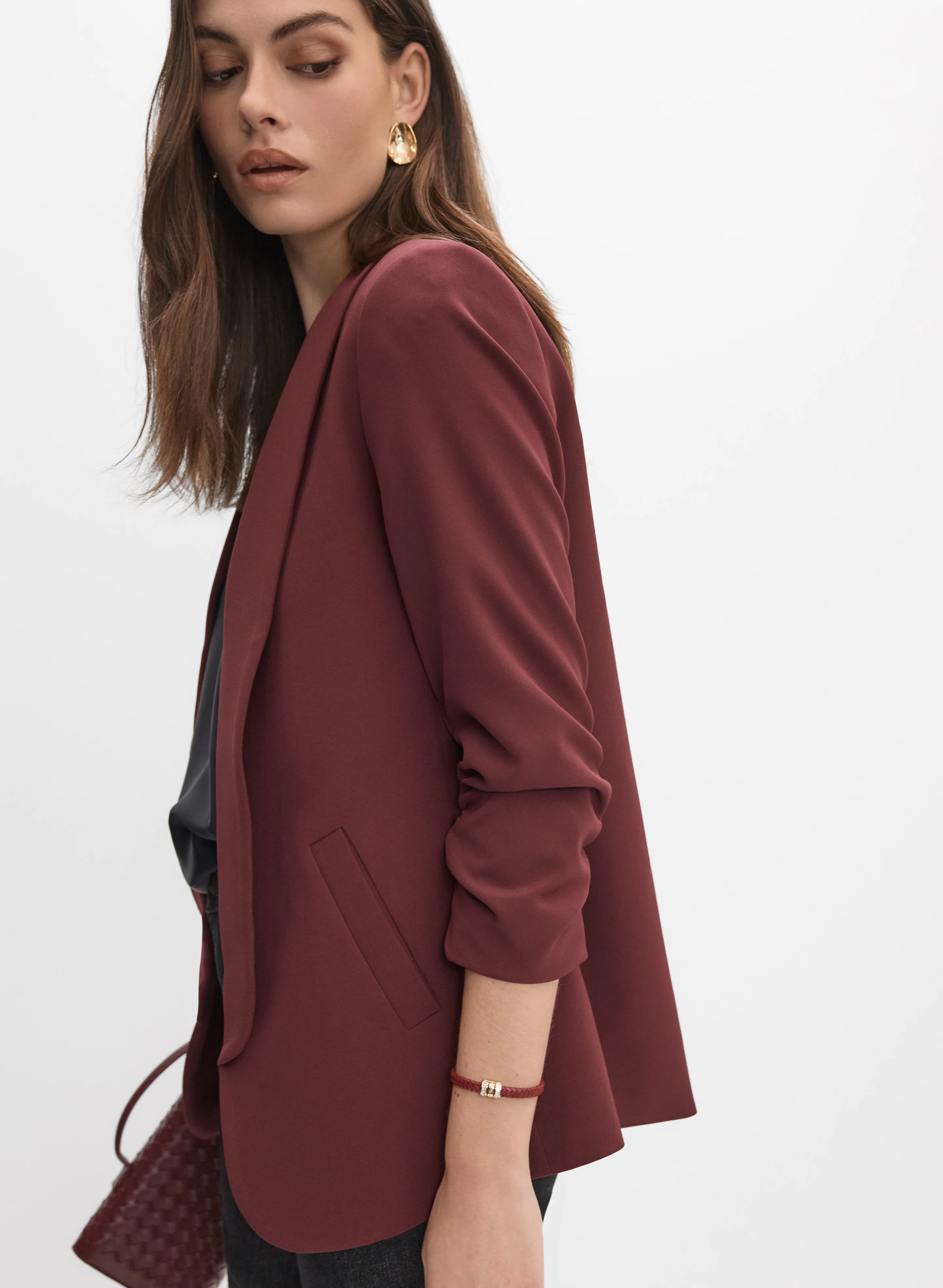 Shawl Collar Blazer - Image 5