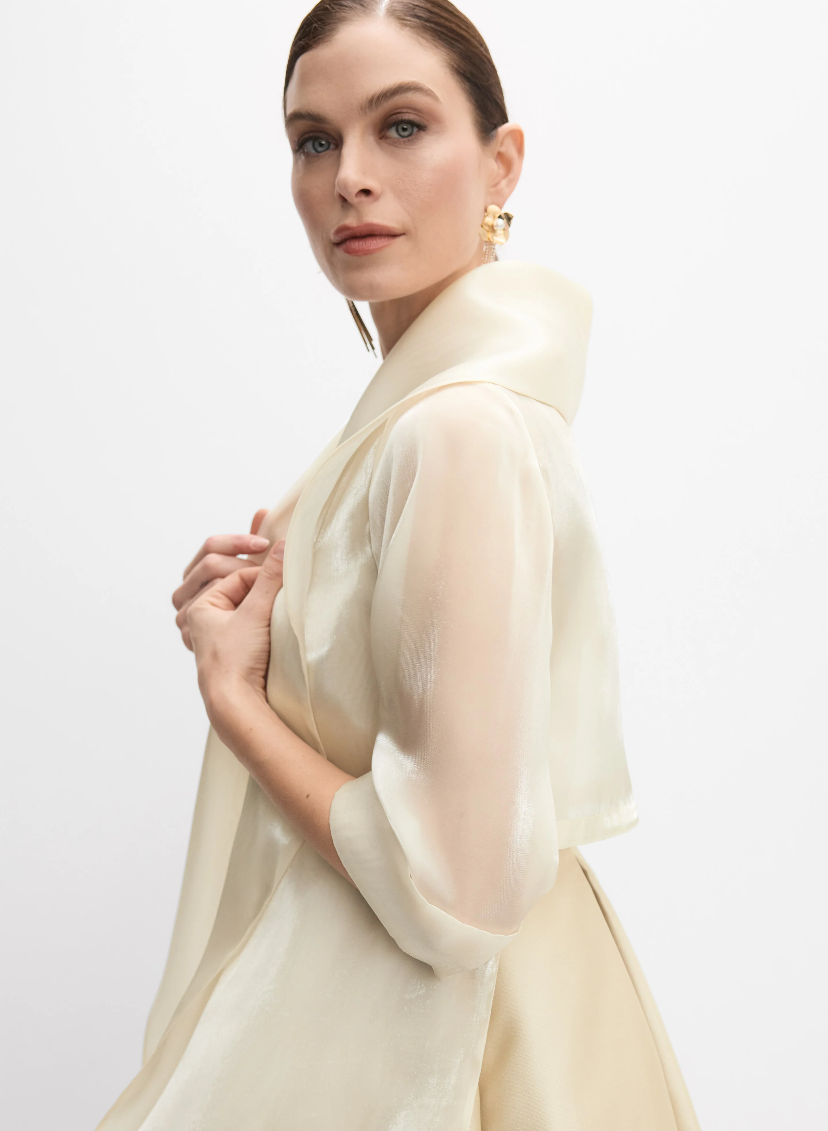 Shimmer Organza Bolero - Image 2