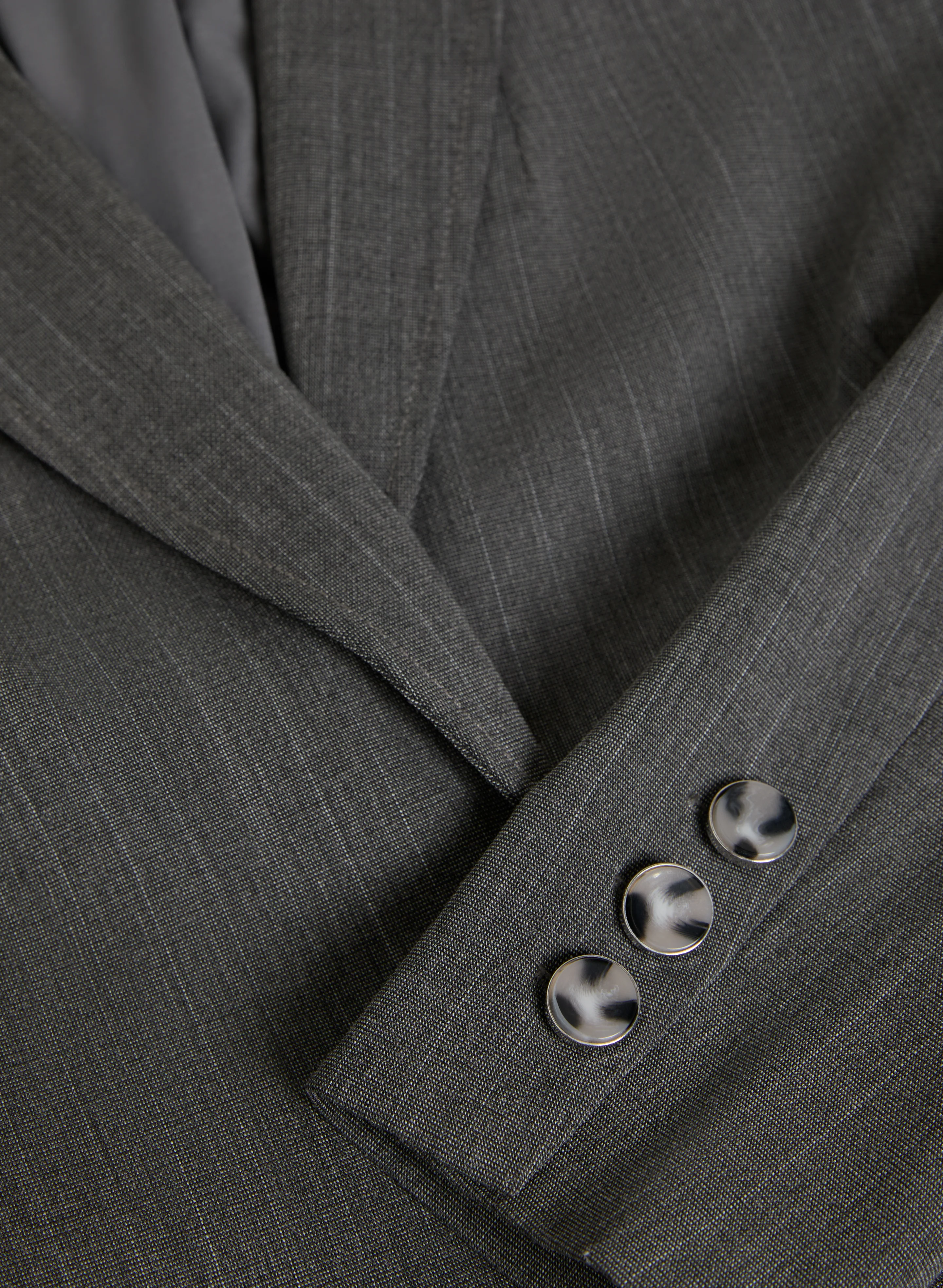 Pinstripe Single-Button Blazer - Image 7