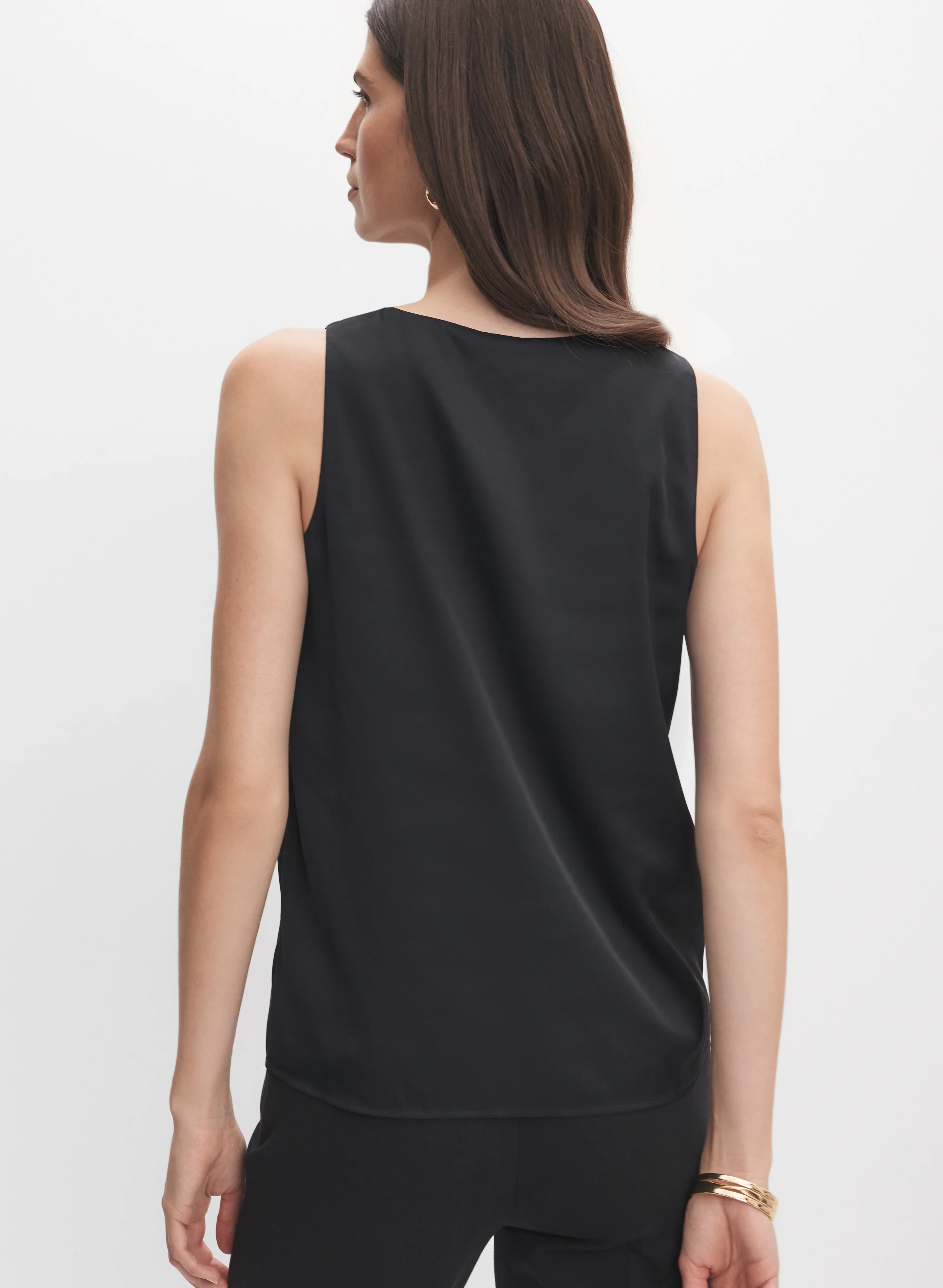 Sleeveless Satin Blouse - Image 4