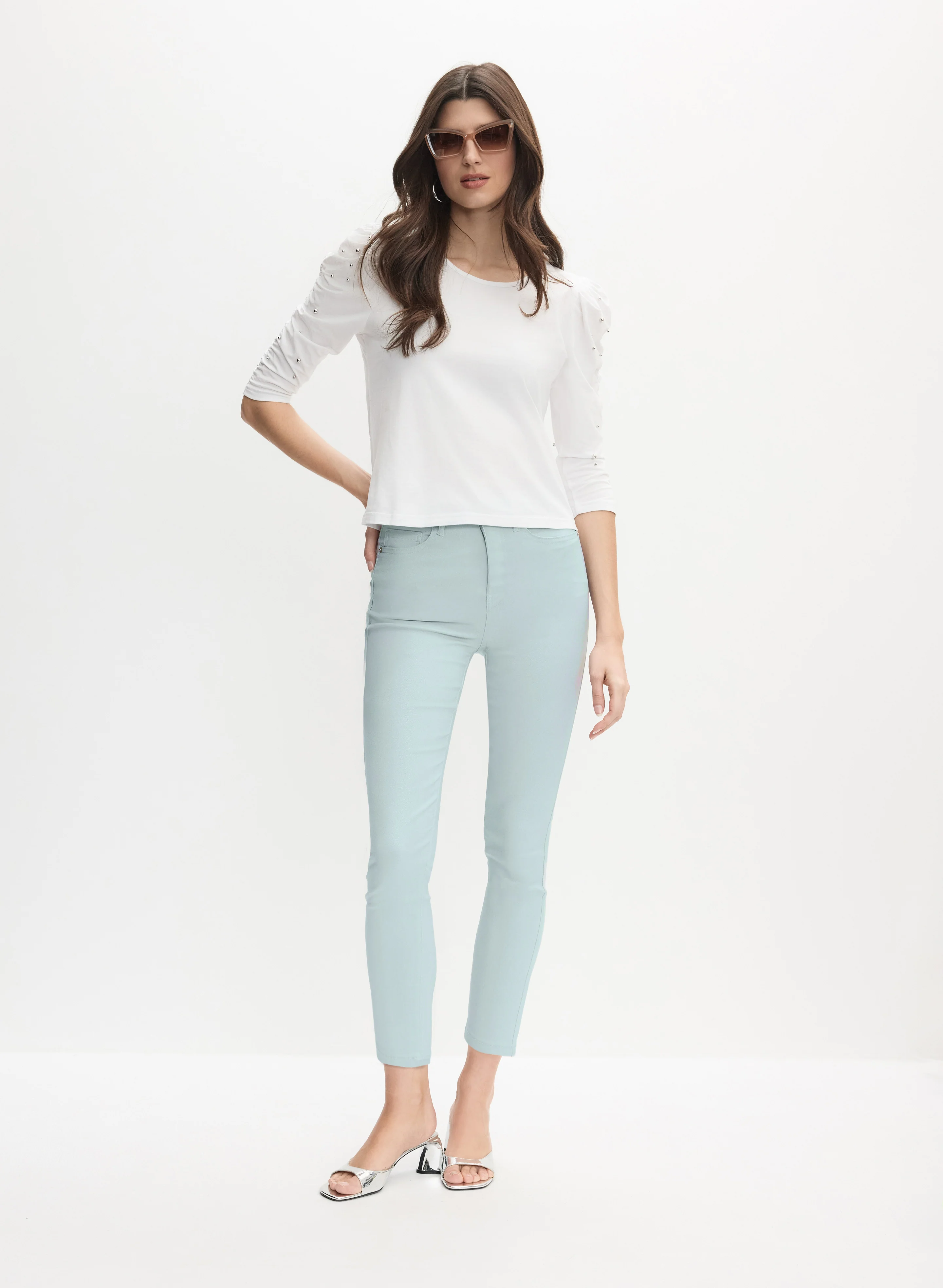 Slim-Leg Denim Capris - Image 3