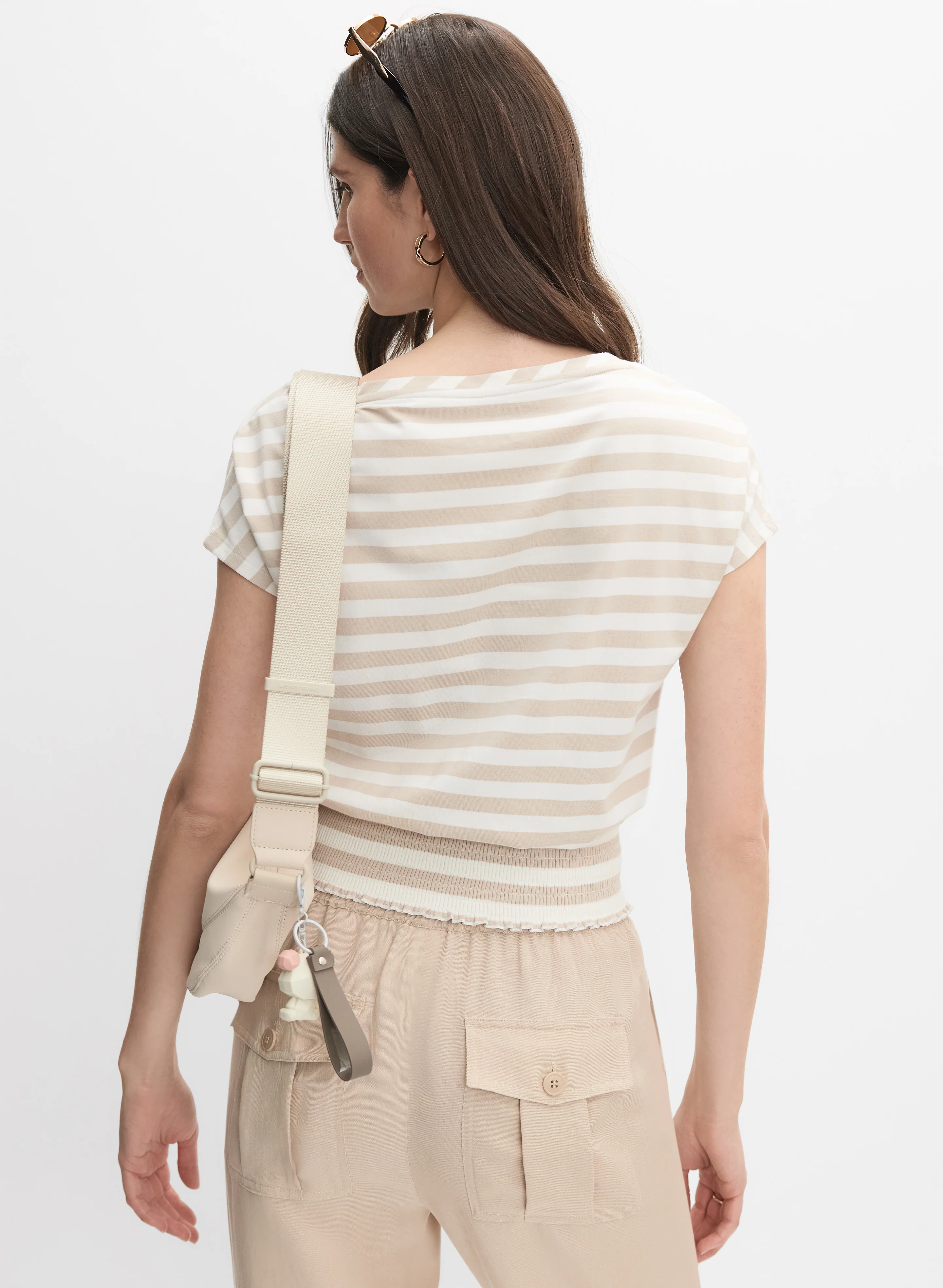 Smocked Hem T-Shirt - Image 4