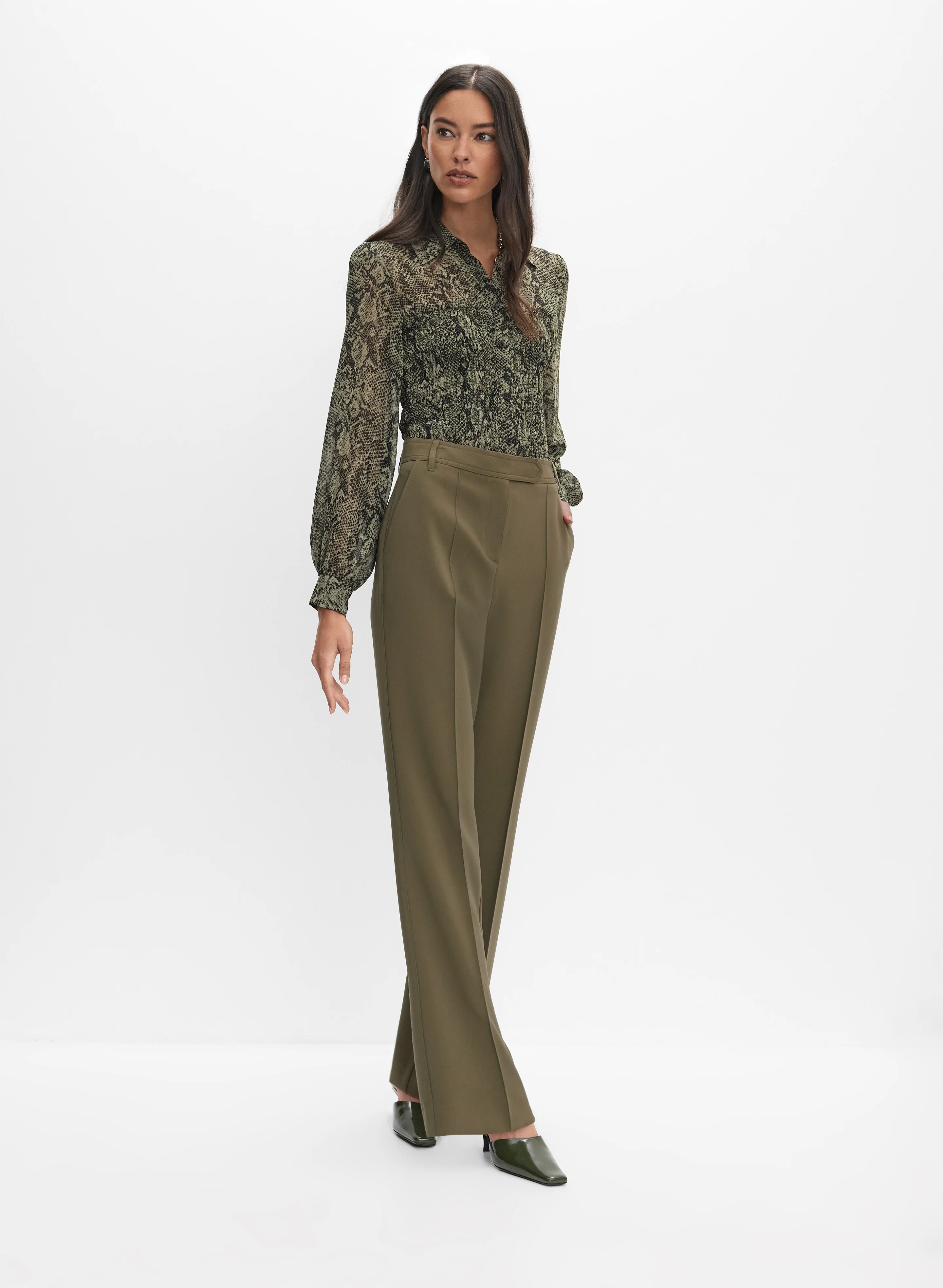 Snakeskin Print Blouse - Image 3