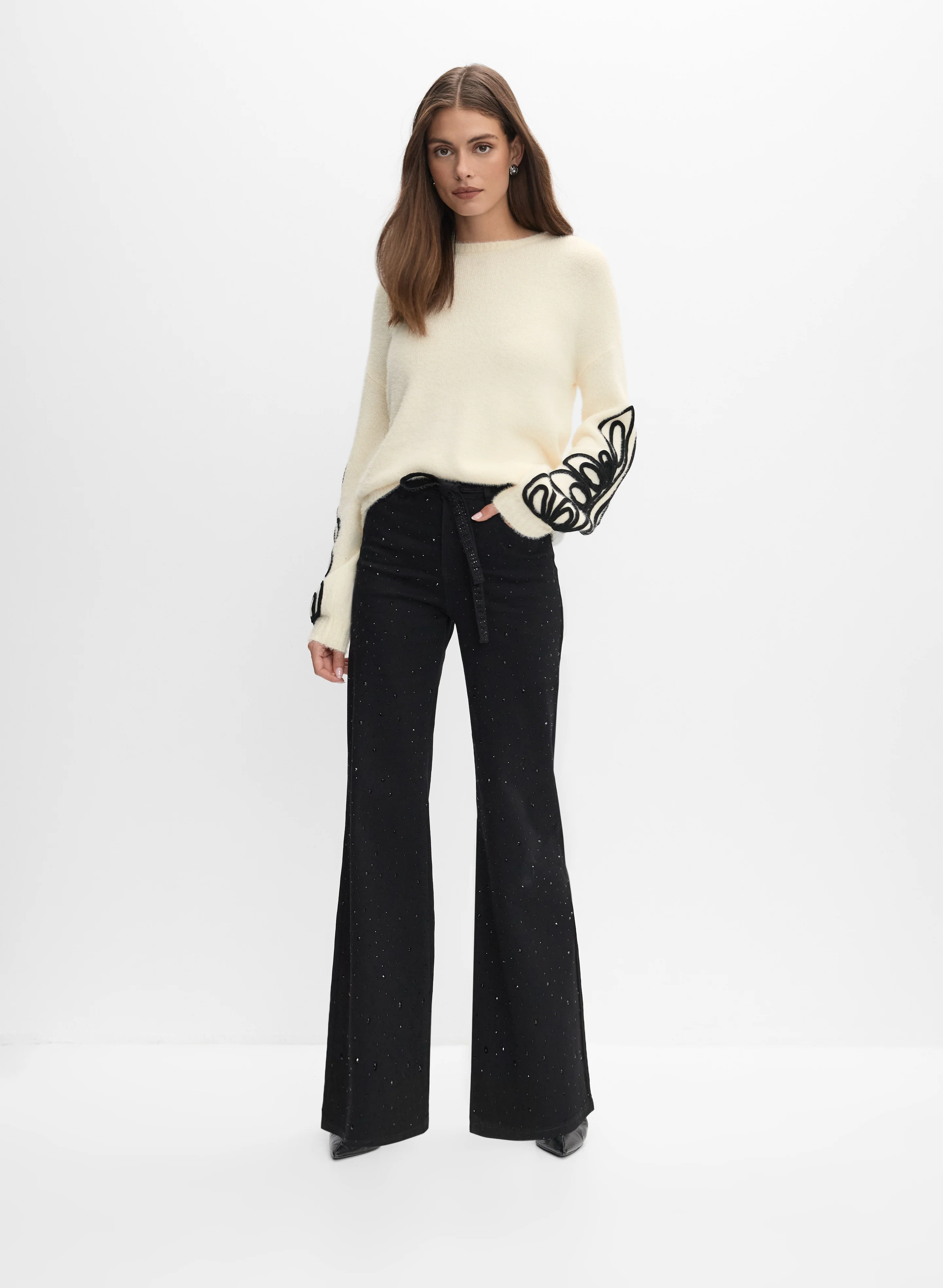 Soutache Embroidered Detail Sweater - Image 3