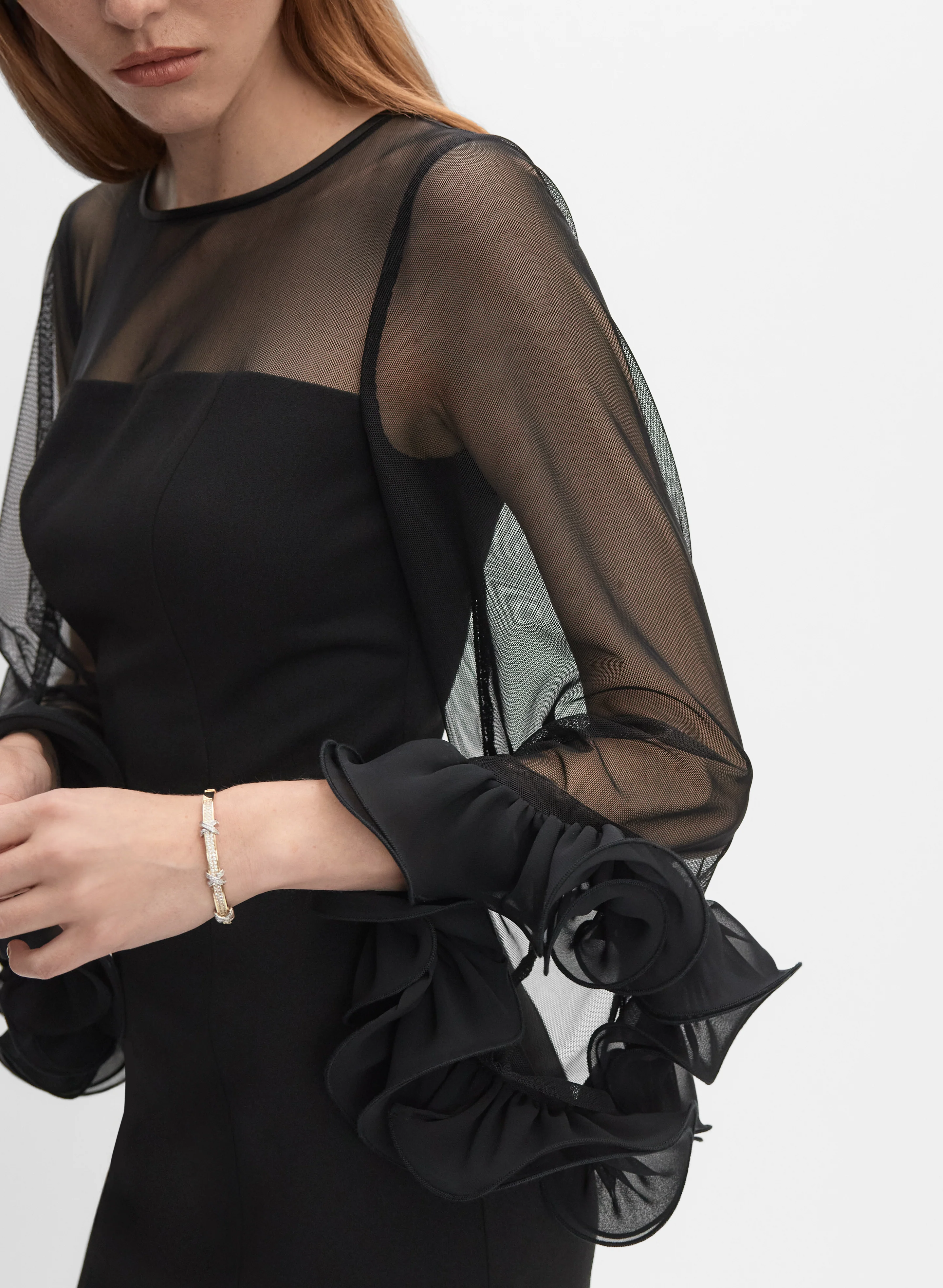 Alex Evenings - Spiral Flounce Cuff Dress - Image 2
