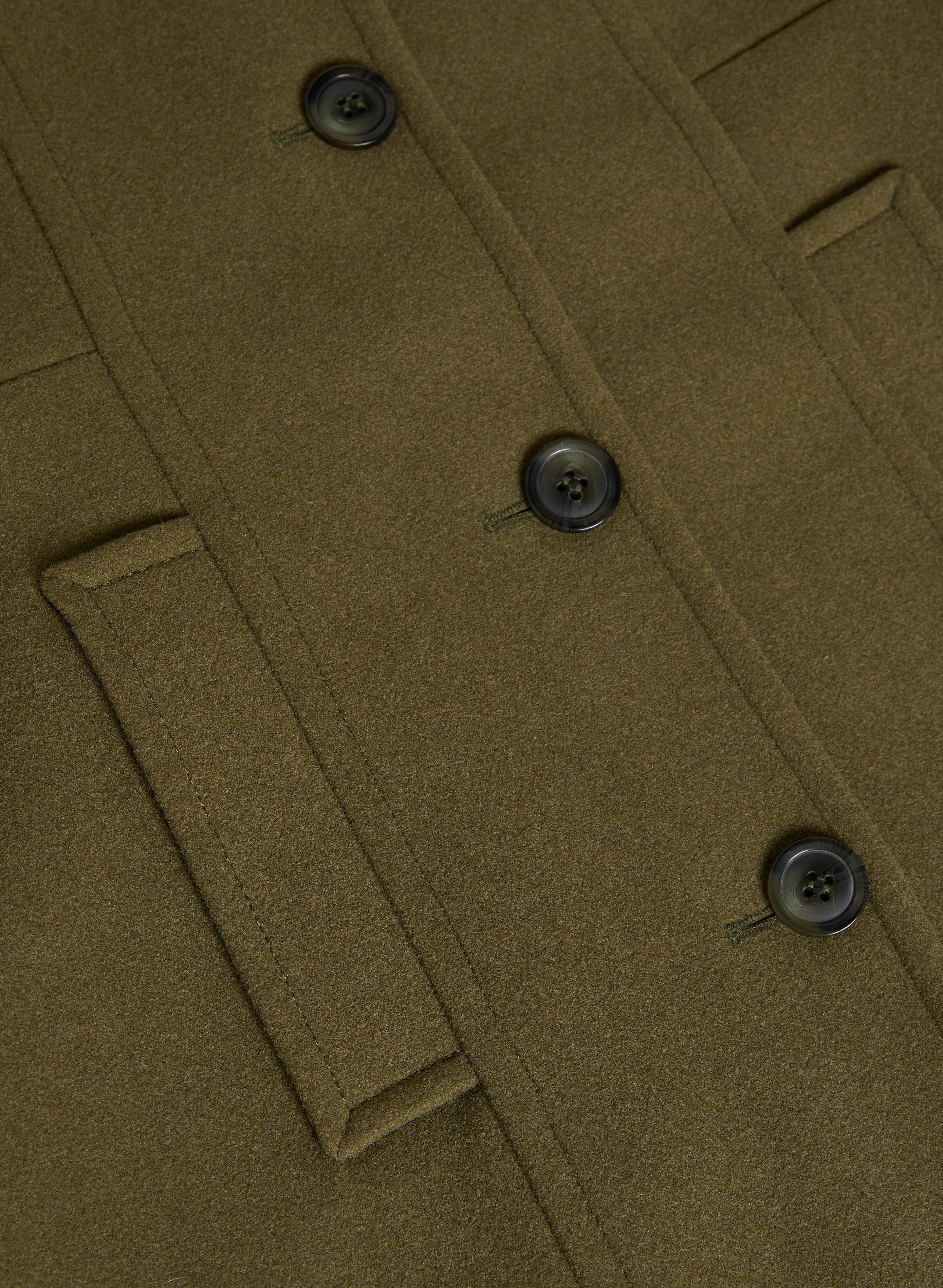 Stand Collar Wool-Blend Coat - Image 7