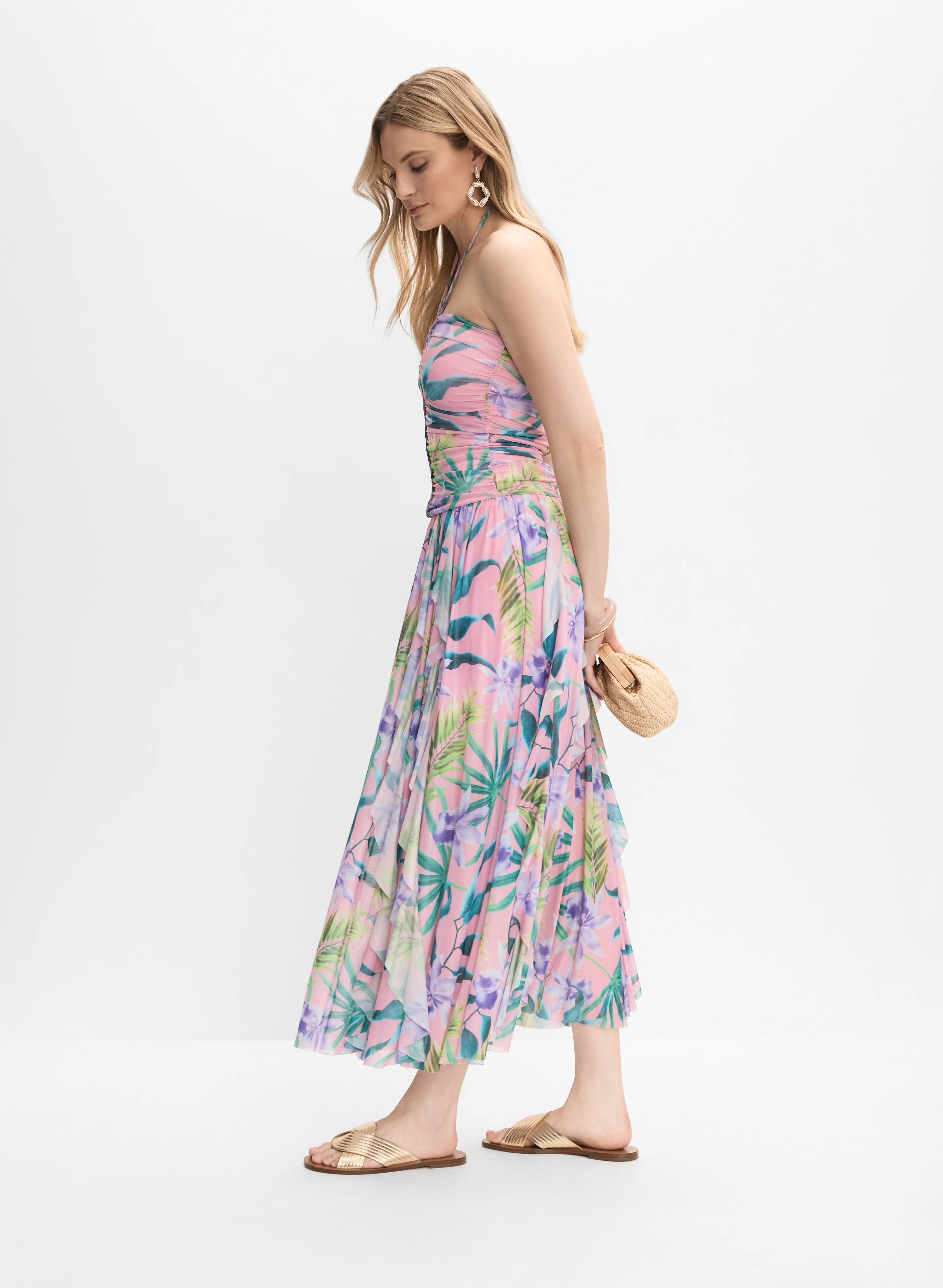 Strapless Mesh Maxi Dress - Image 2