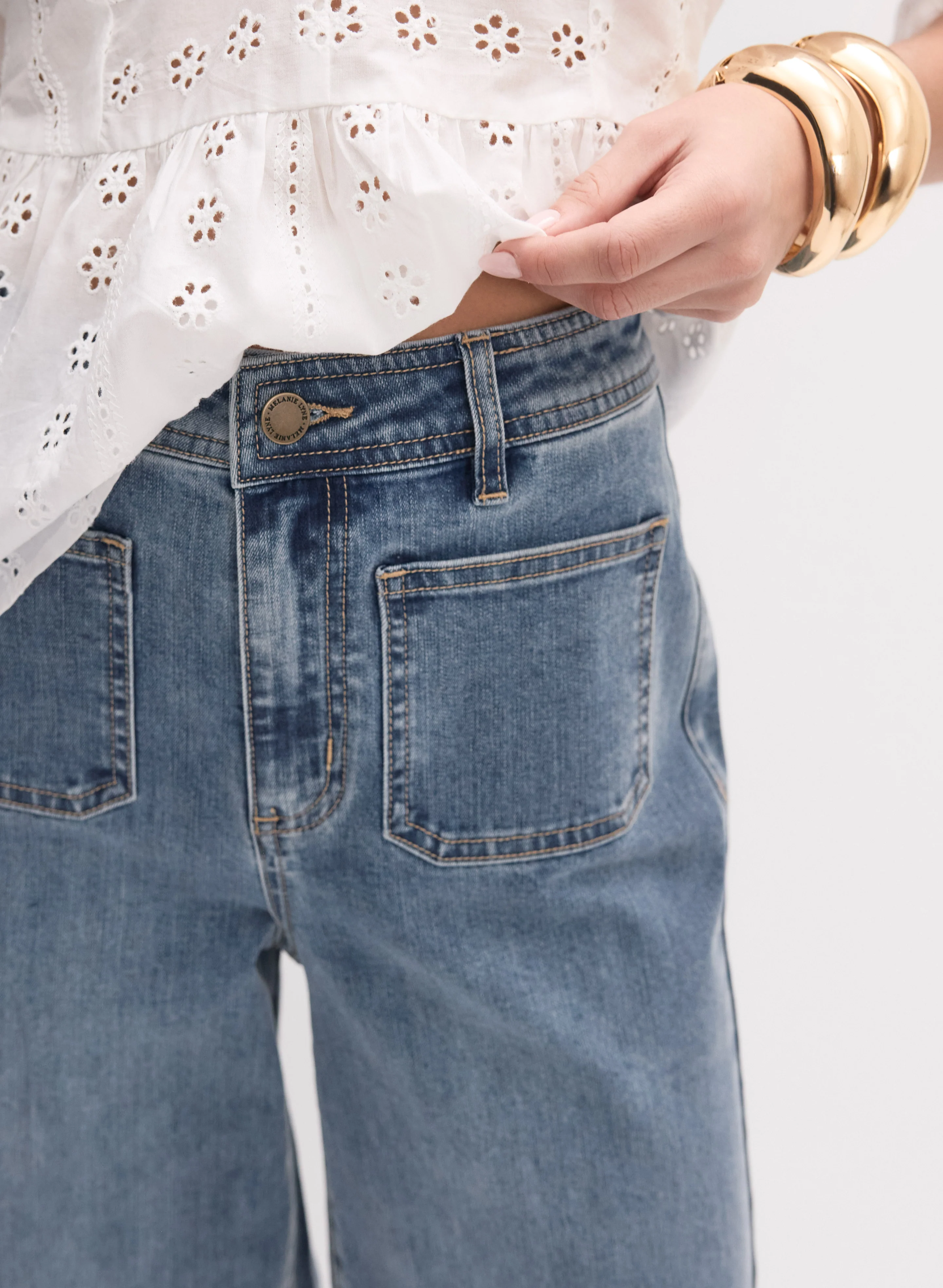 Stretch-Denim Culottes - Image 5