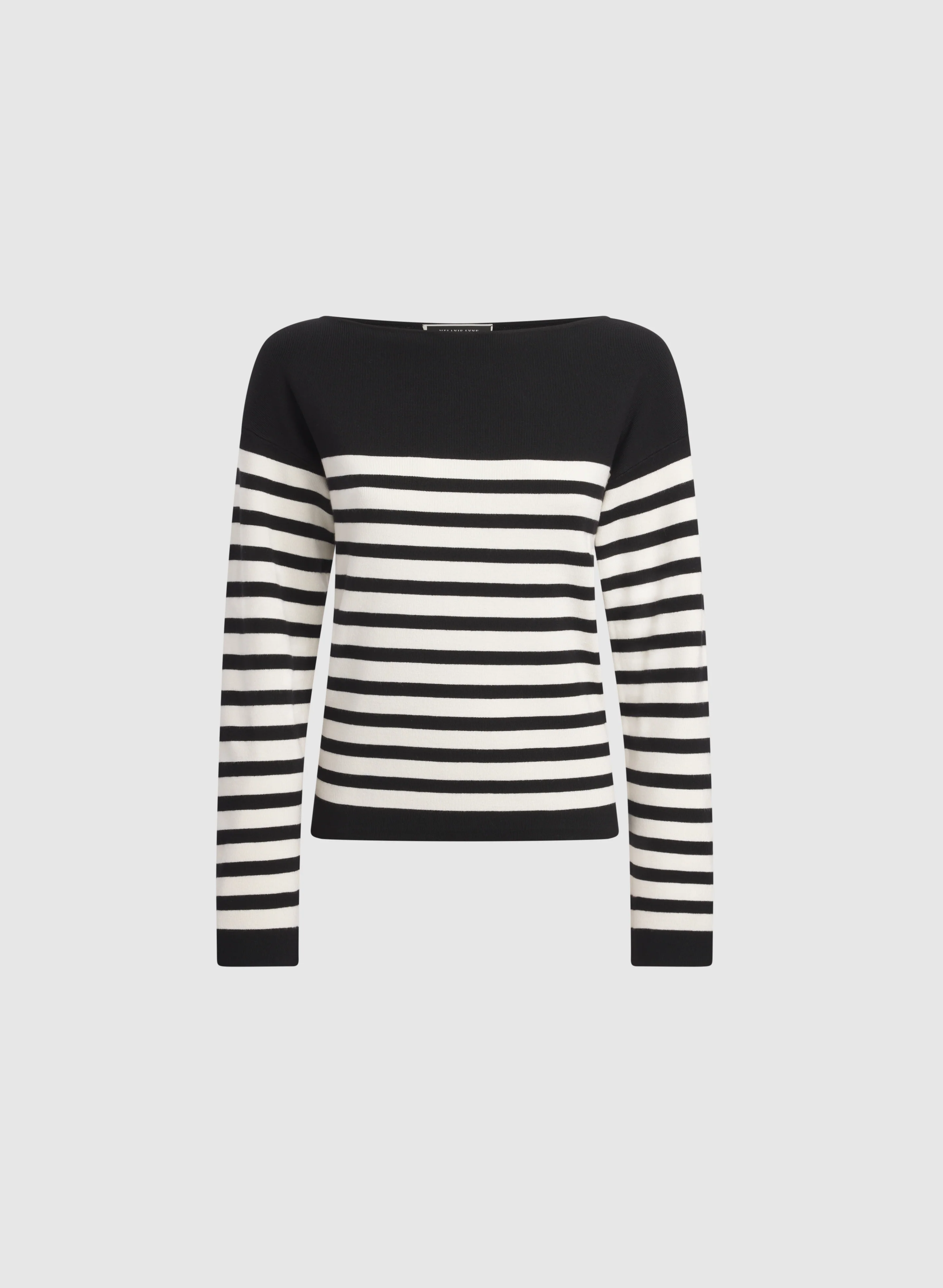 Stripe Boat Neck Sweater - Image 6