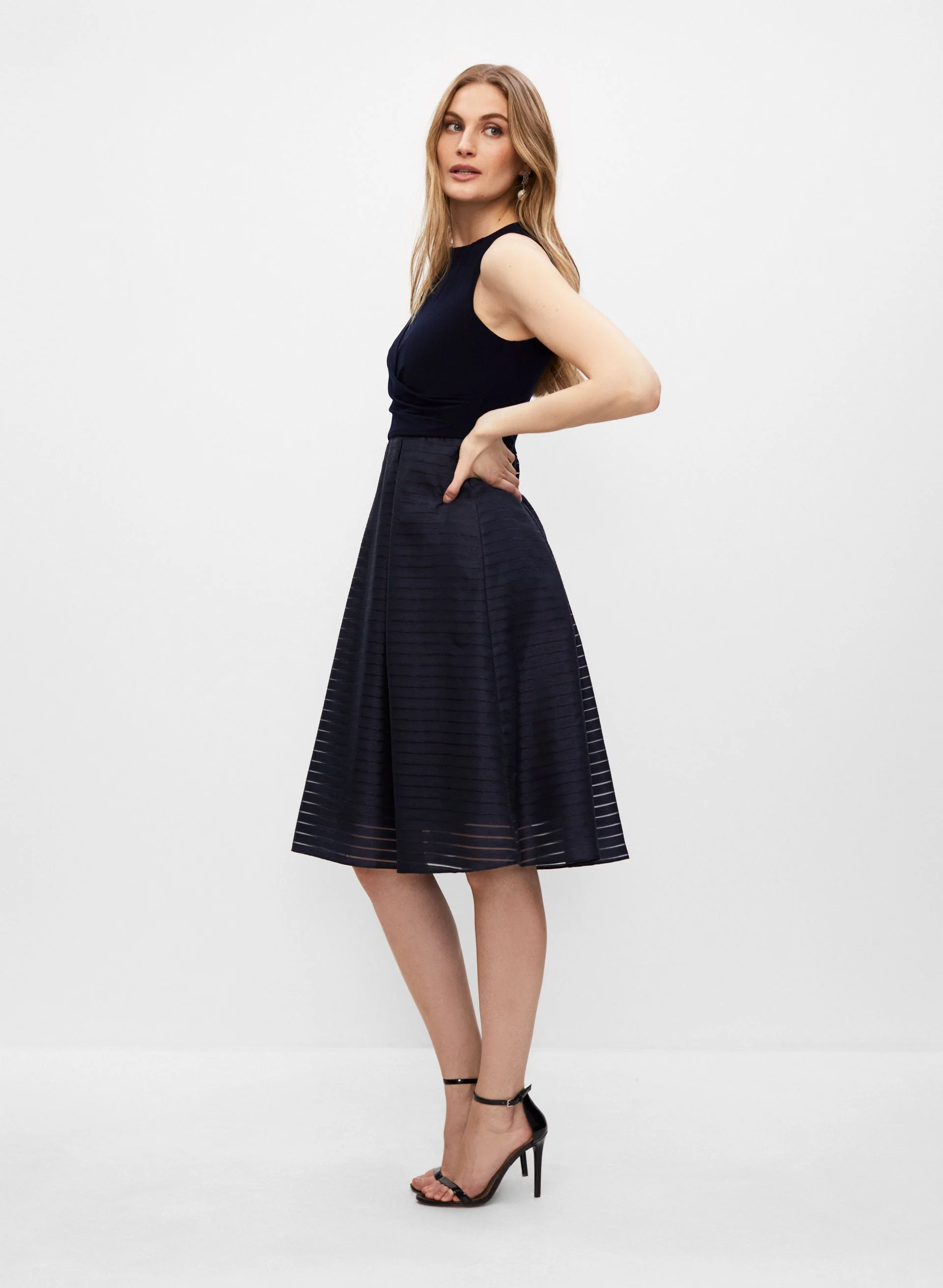 Stripe Print Dress - Image 3