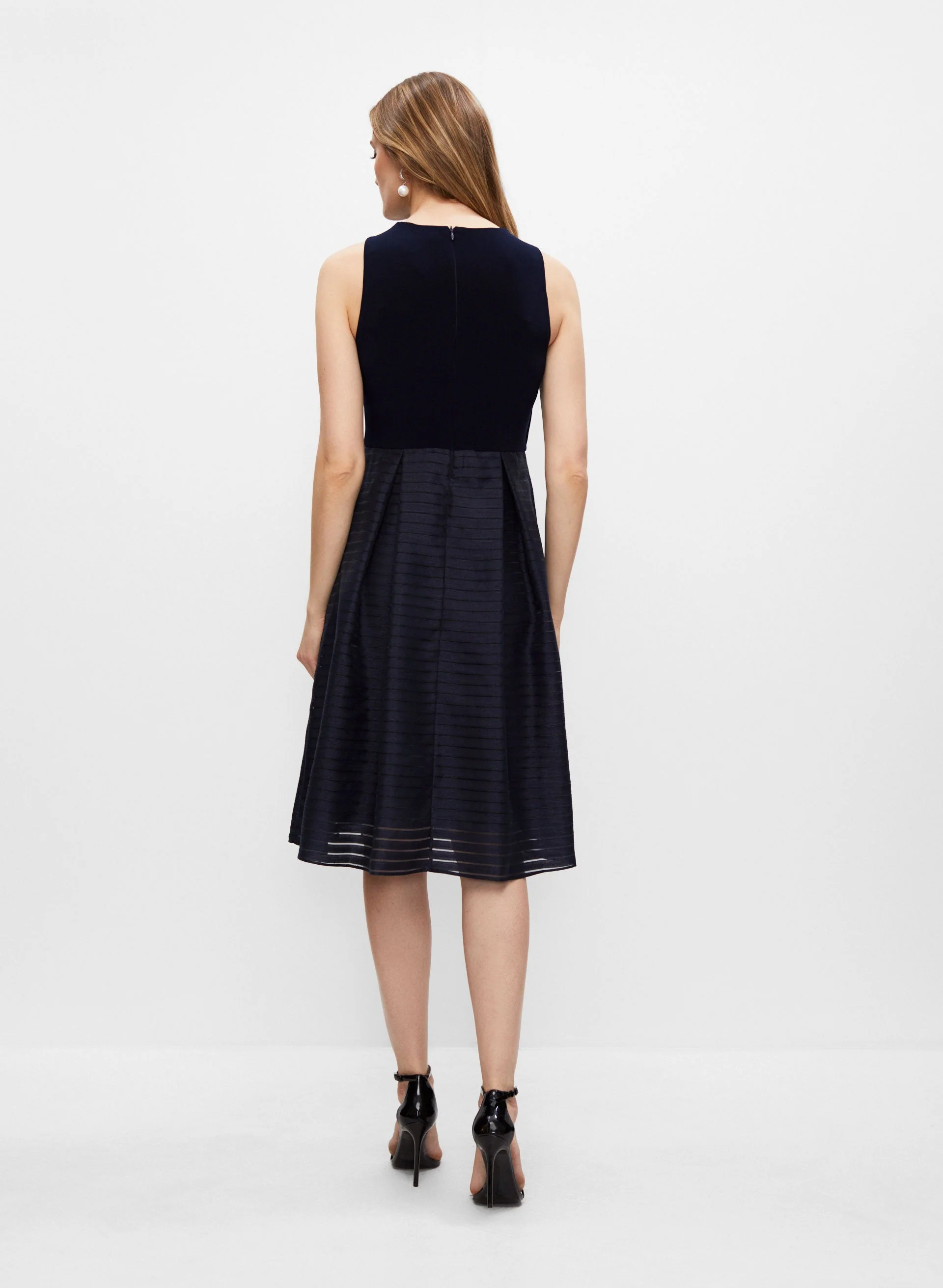 Stripe Print Dress - Image 4