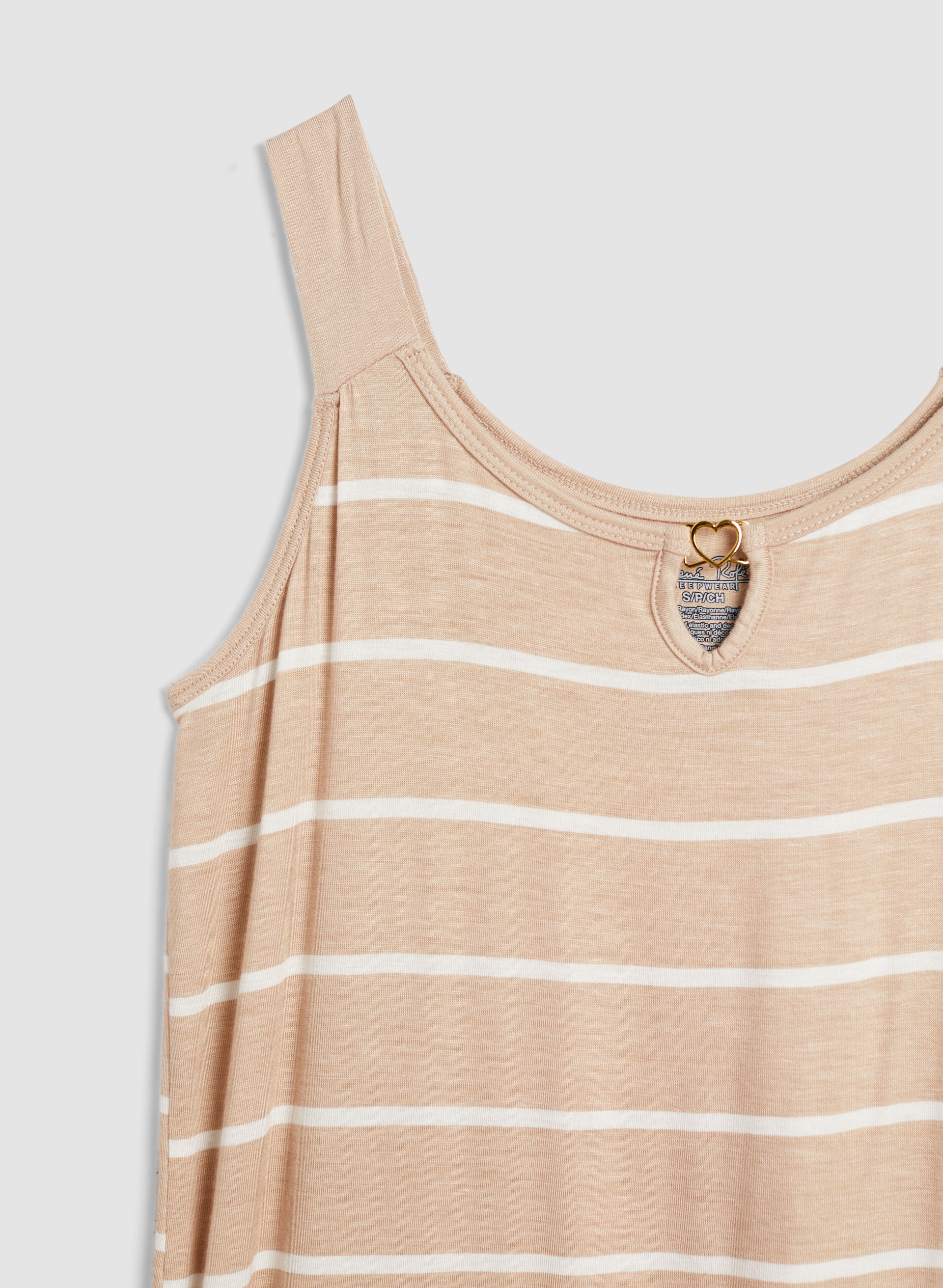 Striped Heart Detail Pyjama Set - Image 6