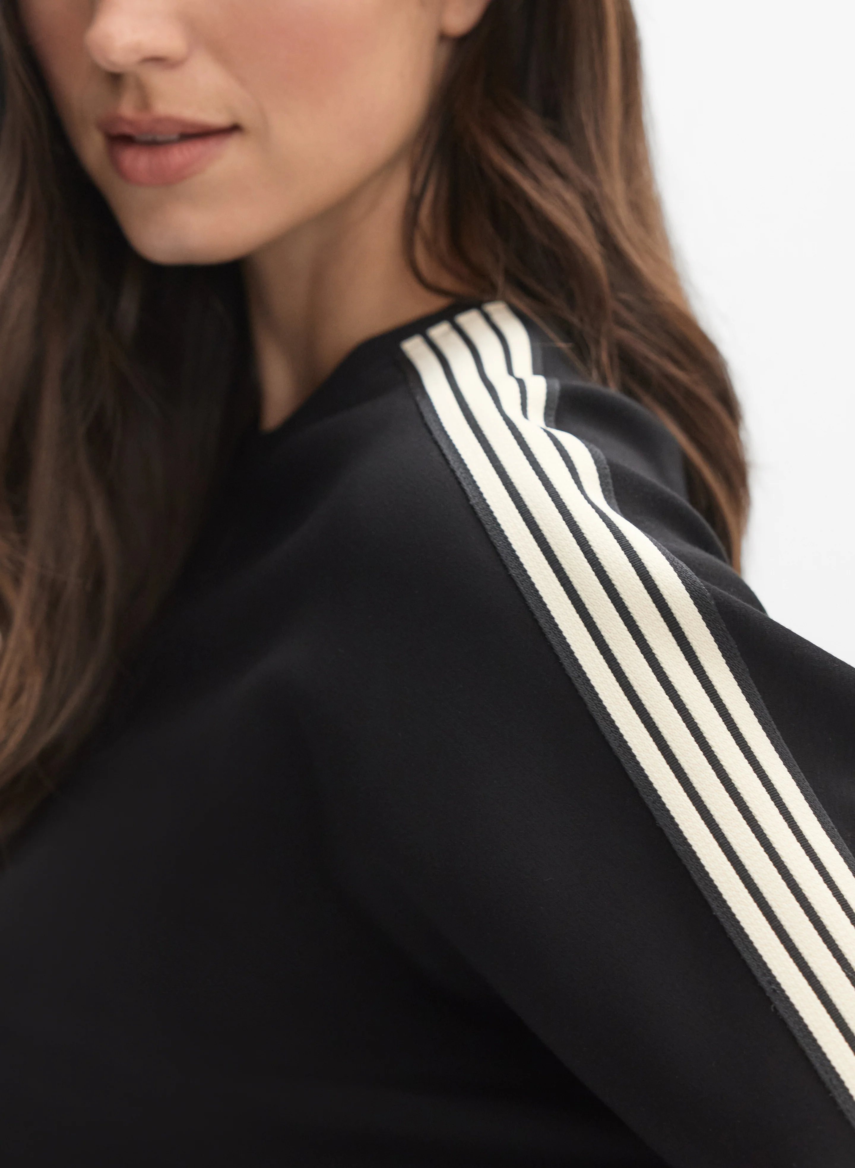 Striped Tape Detail Top - Image 2