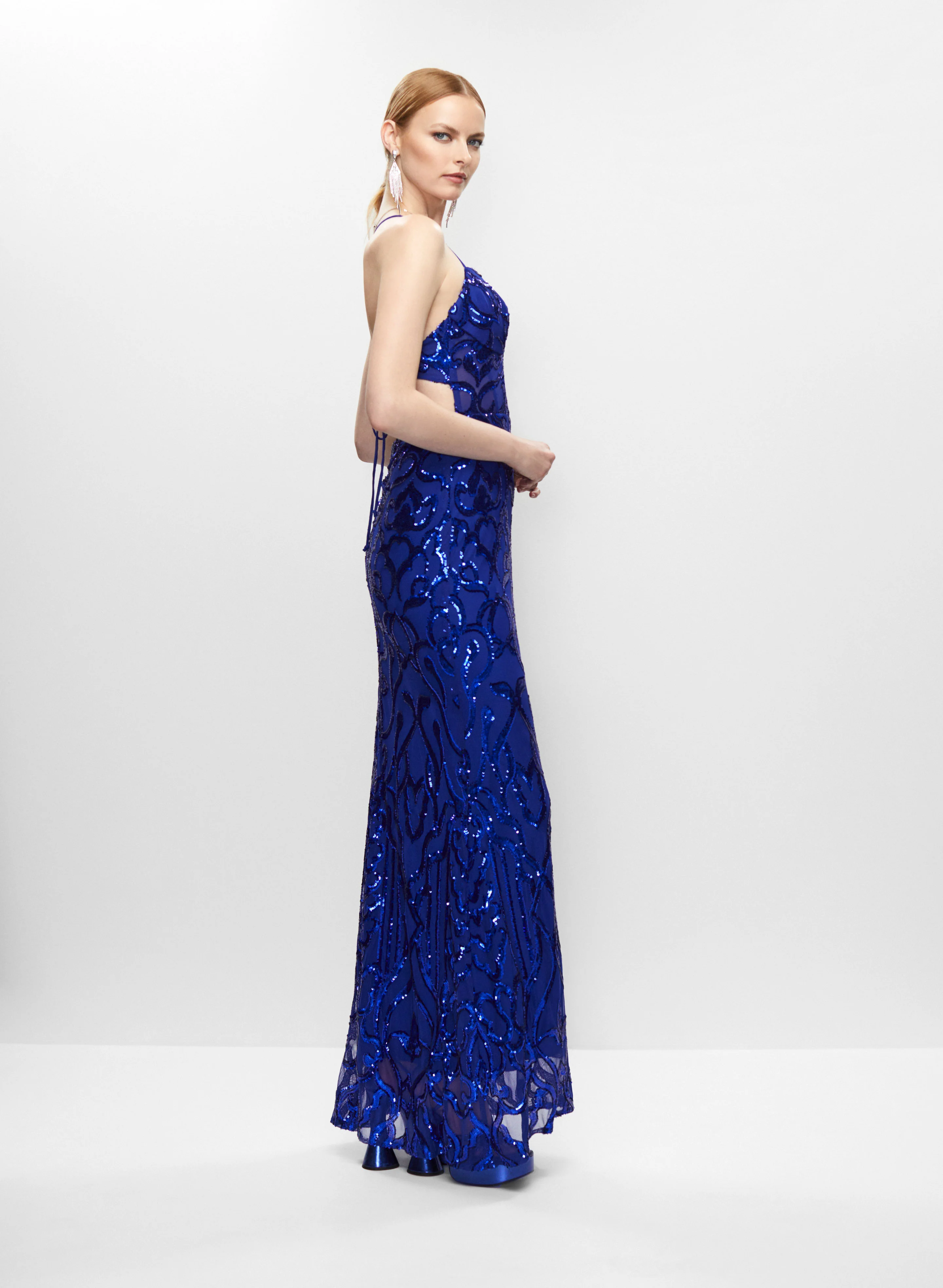 Sweetheart Neck Sequin Gown - Image 3