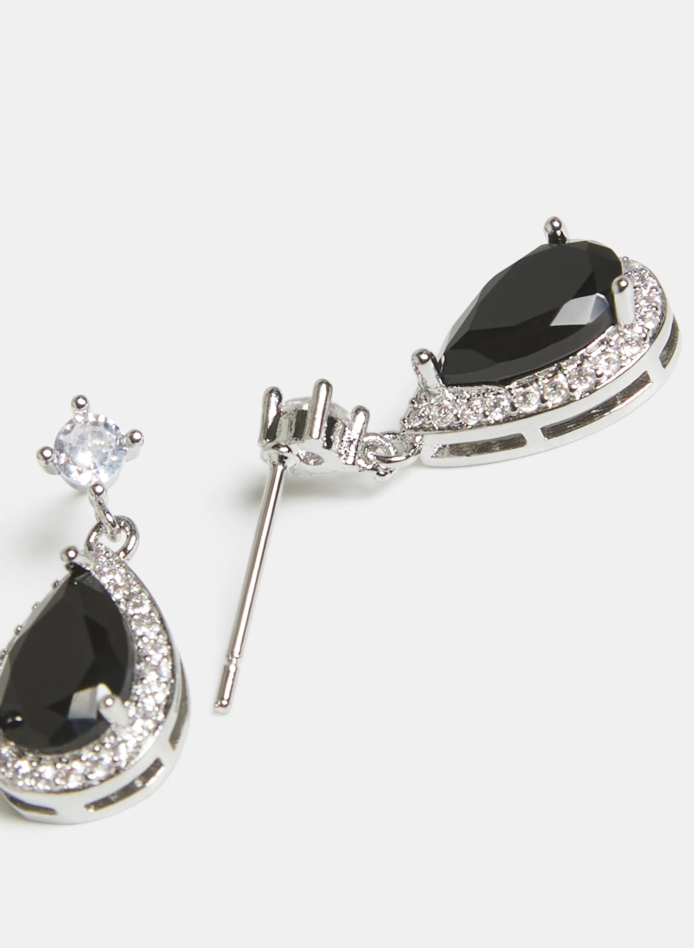 Teardrop Stone Earrings - Image 2