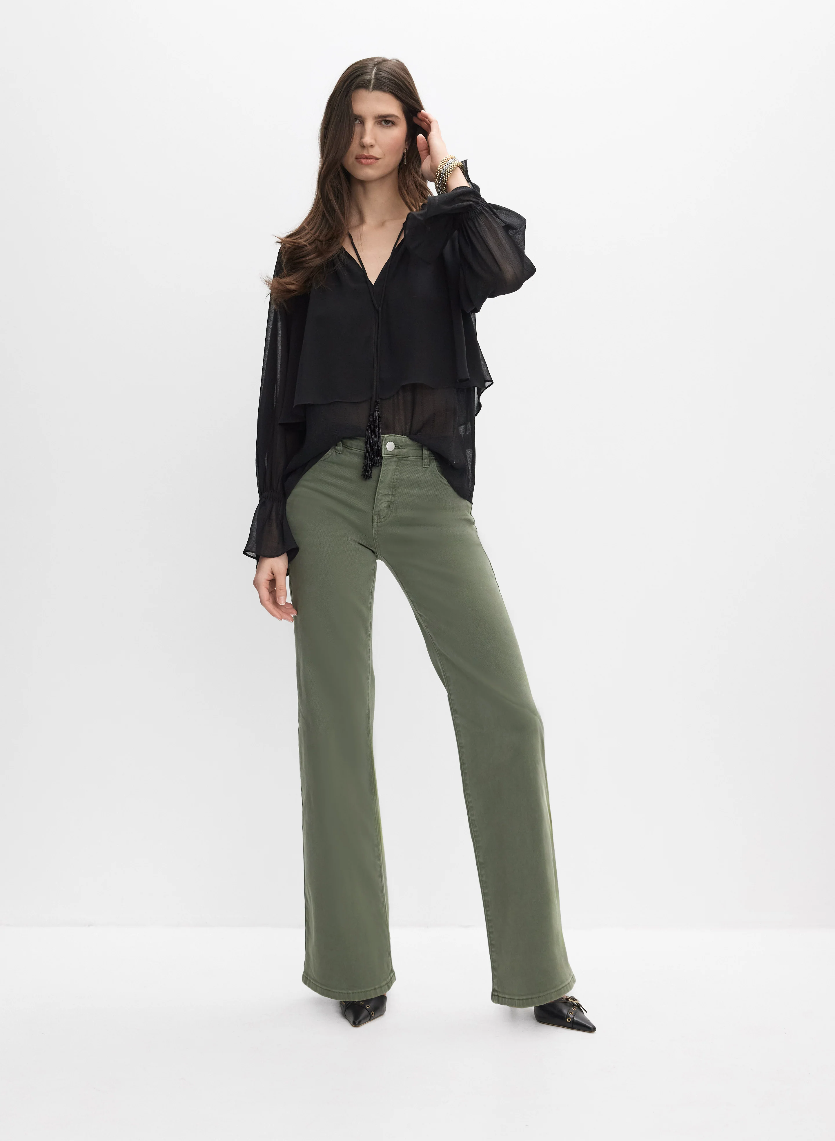 Tiered Chiffon Blouse - Image 3
