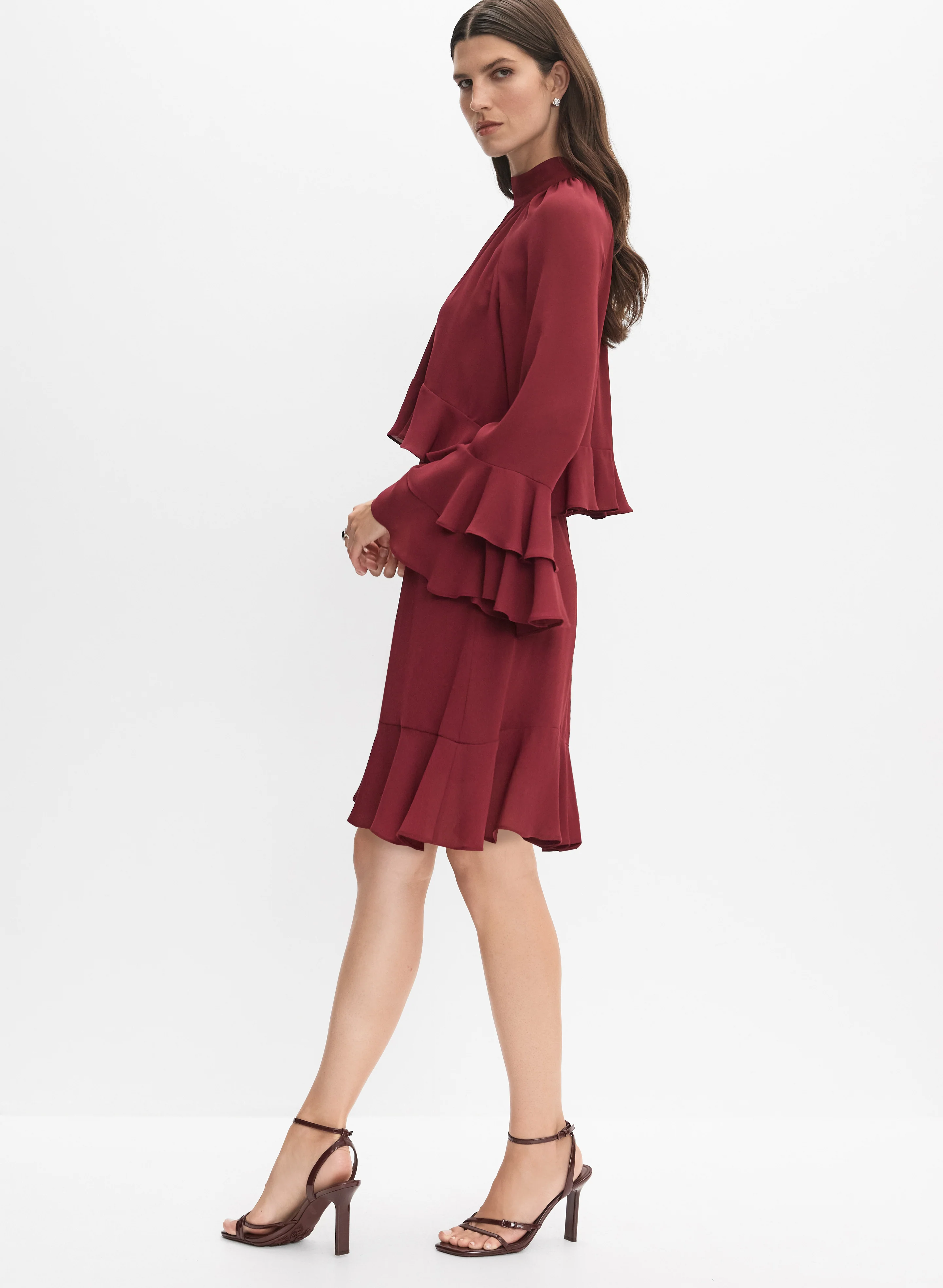 Tiered Chiffon Dress - Image 8