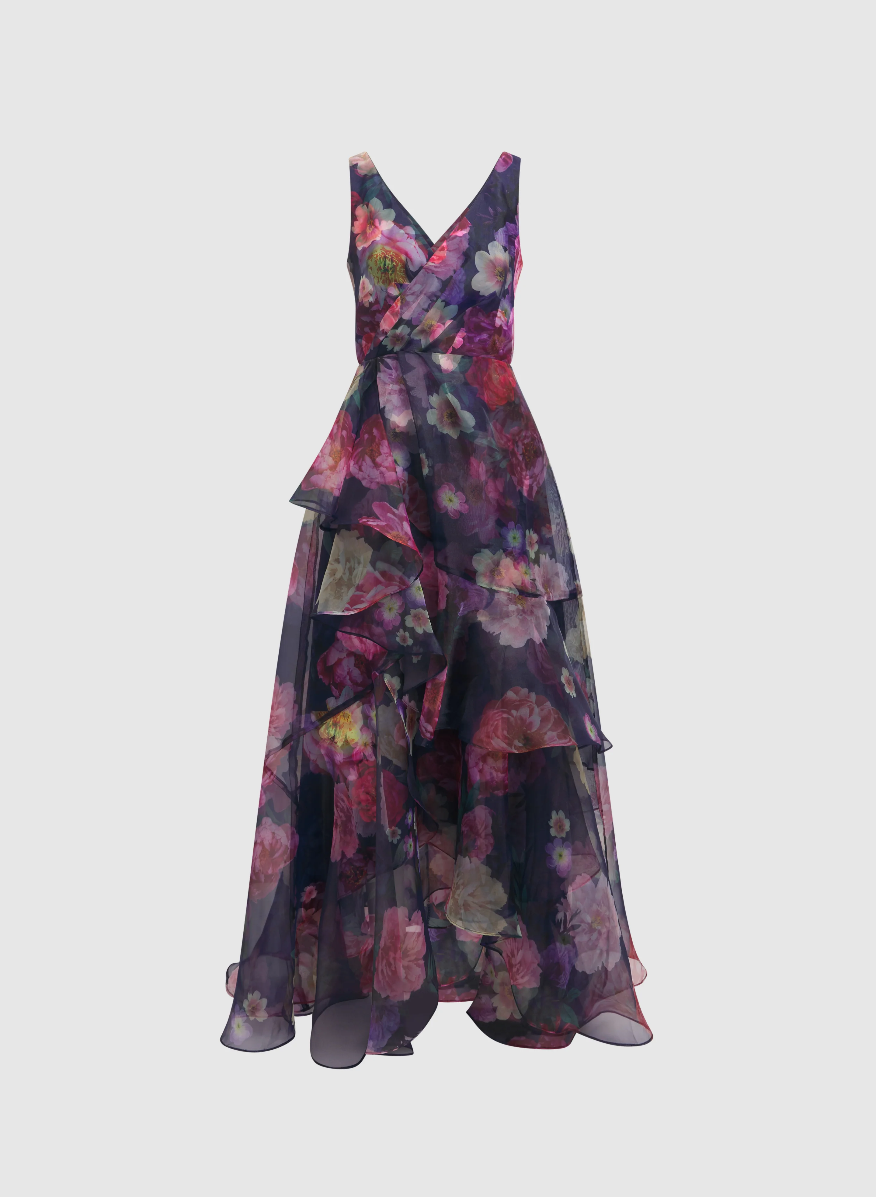 Tiered Floral Organza Dress - Image 6