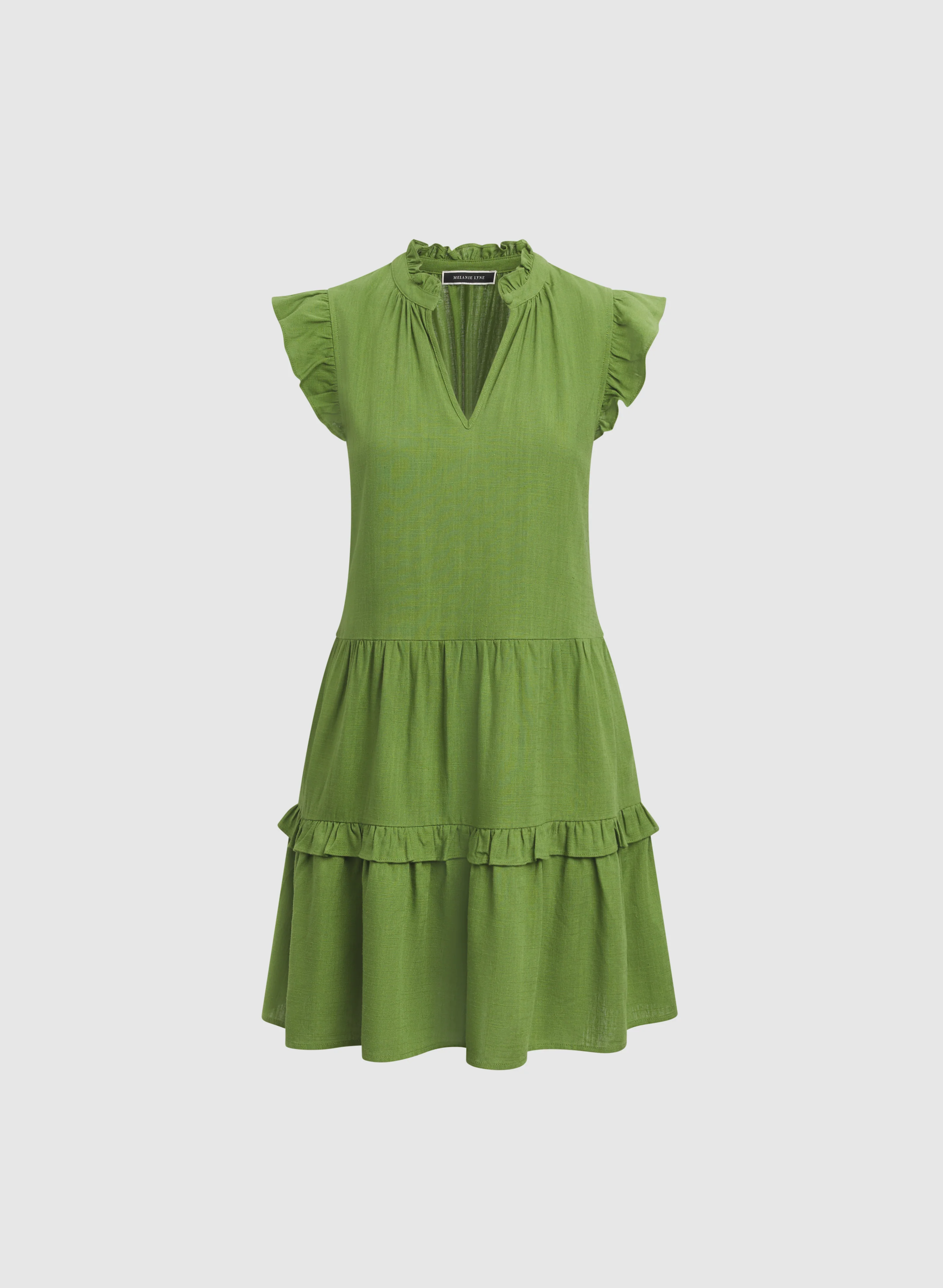 Tiered Linen-Blend Dress - Image 6
