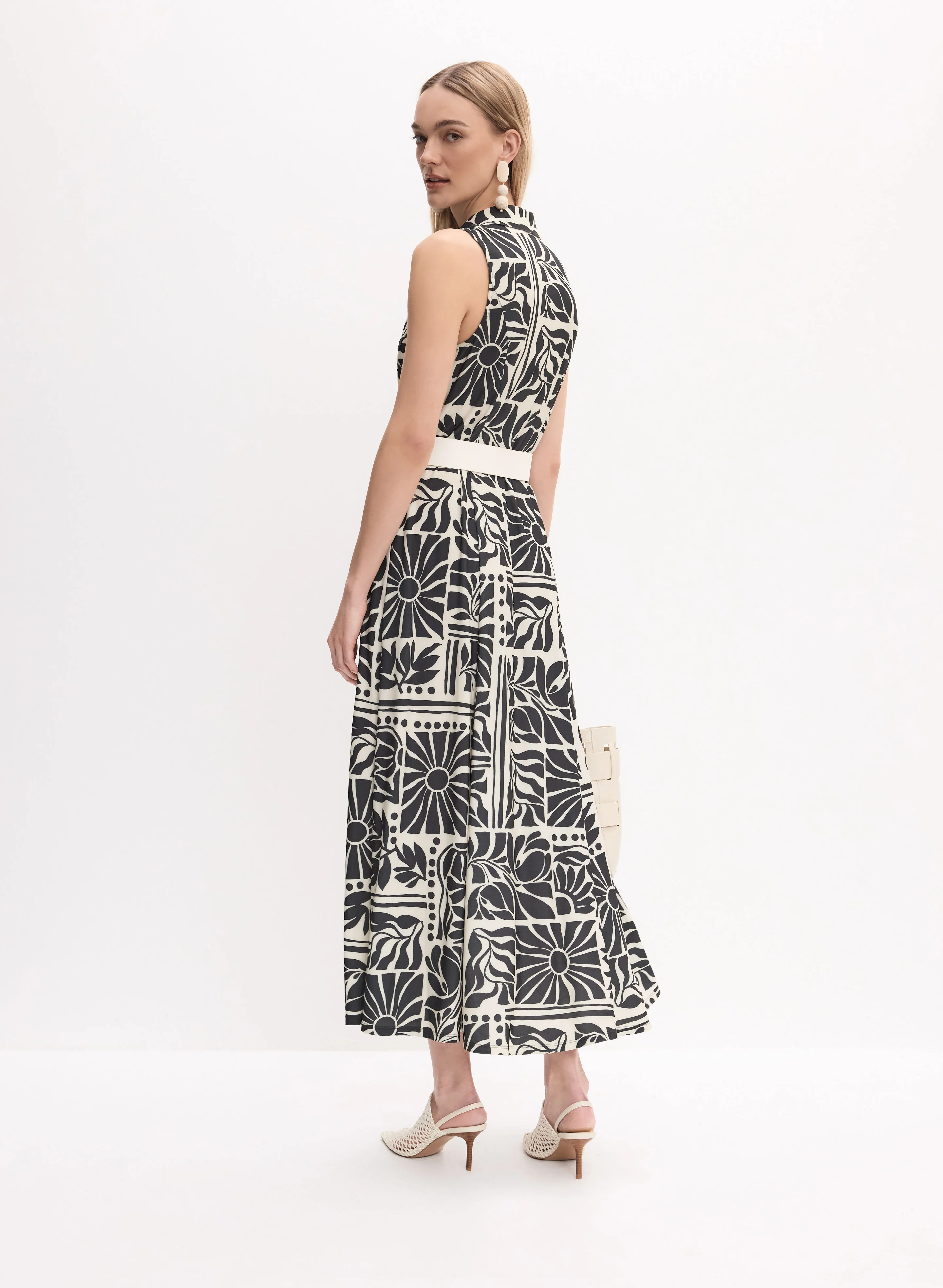 Tropical Print Shirt Dress - Image 5