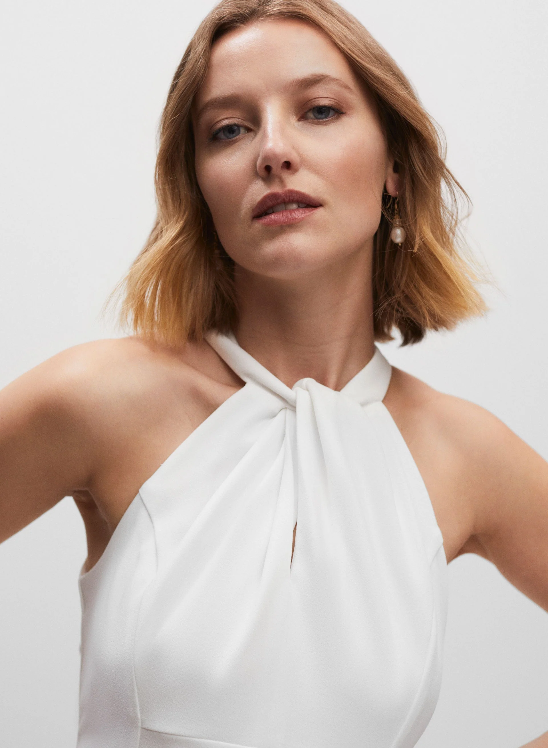 Twist Neck Cocktail Dress - Image 5