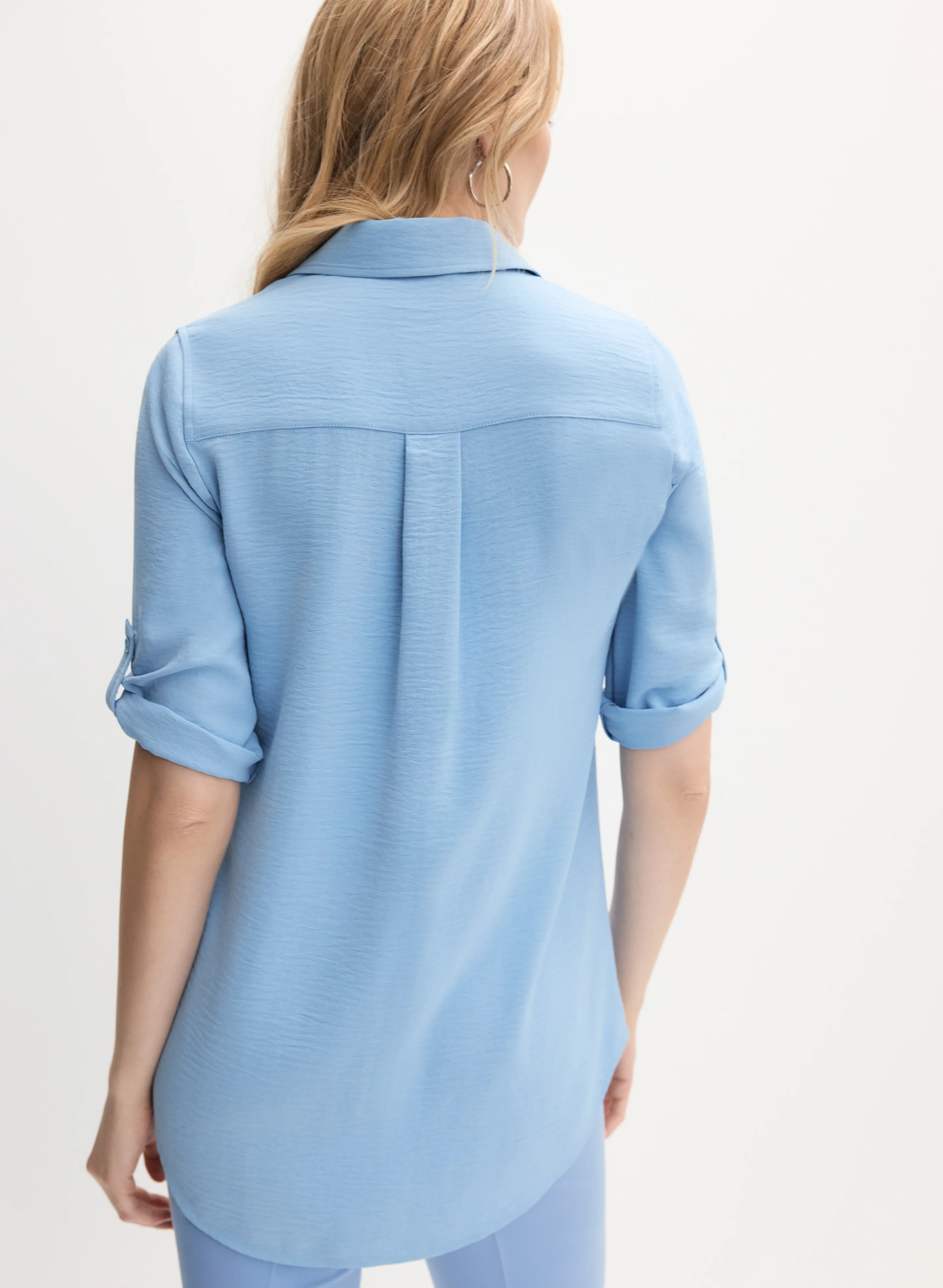 Utility Button-Up Blouse - Image 4