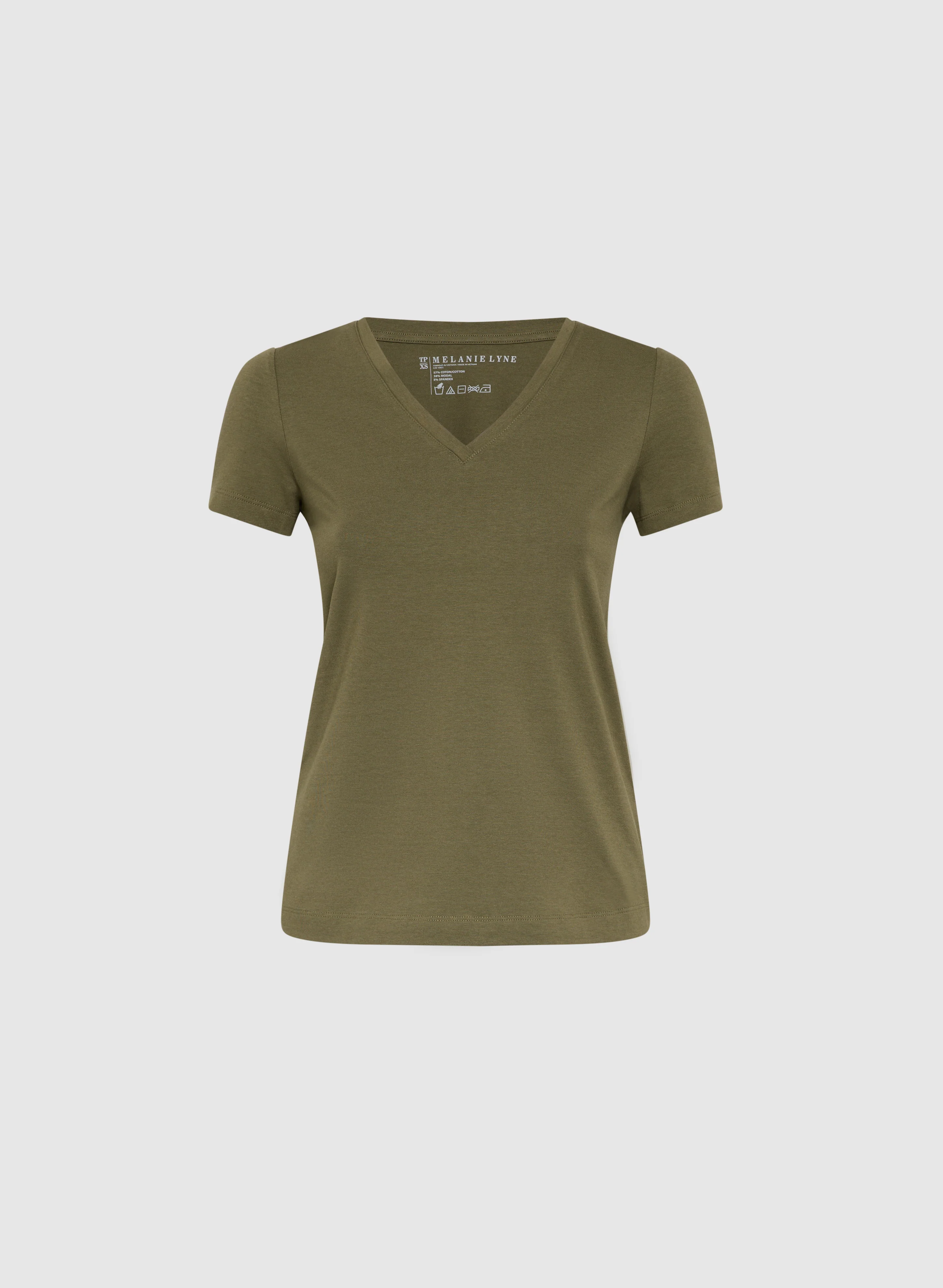 V-Neck Cotton T-Shirt - Image 6
