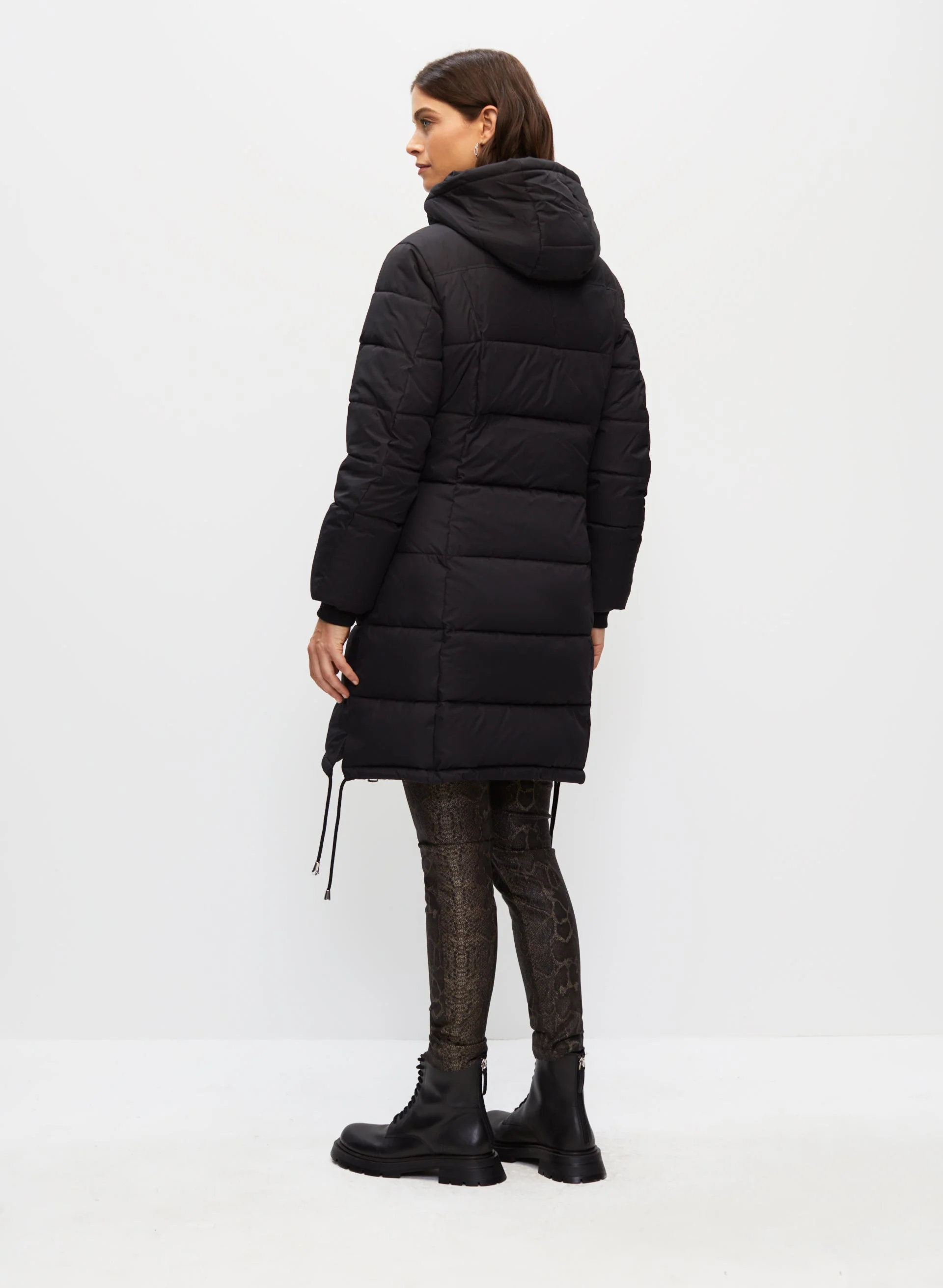 Vegan Down Quilted Coat - Image 3