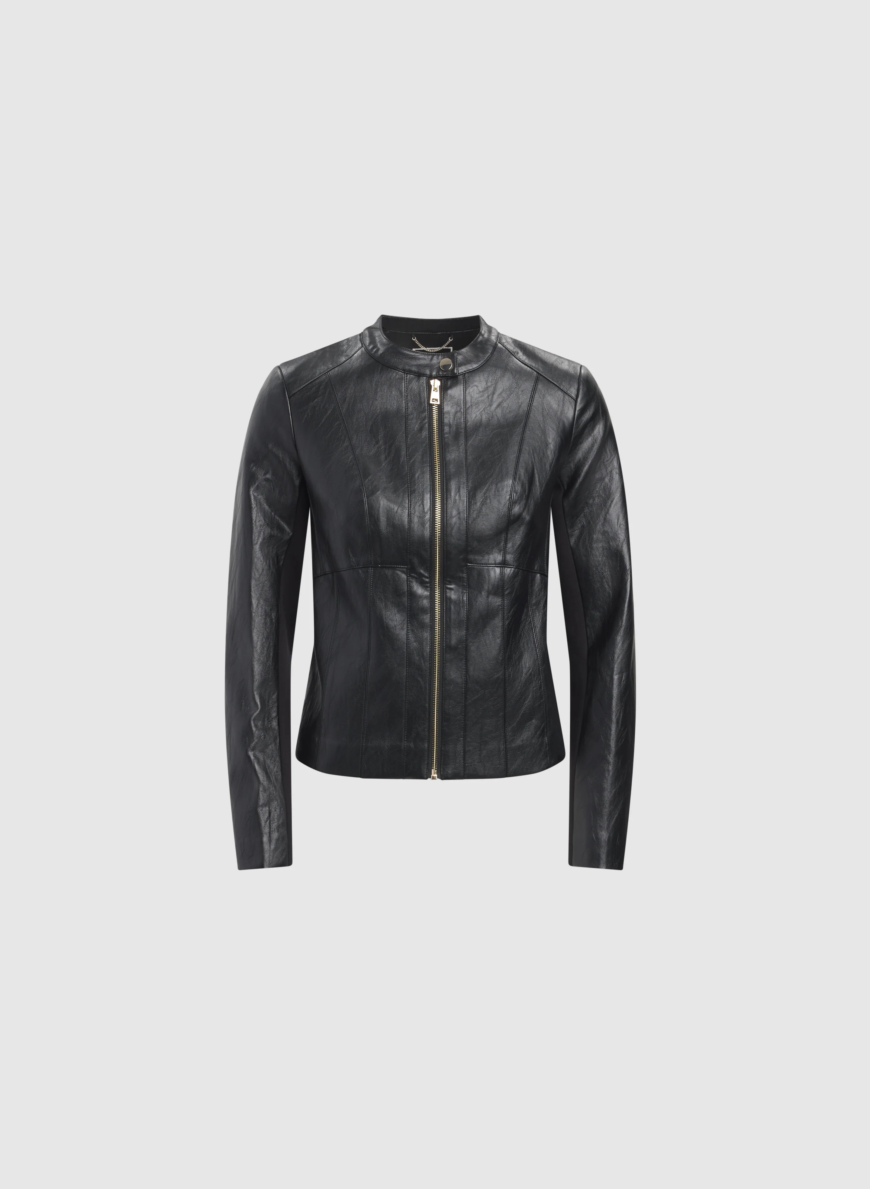 Vegan Leather Racer Jacket - Image 6