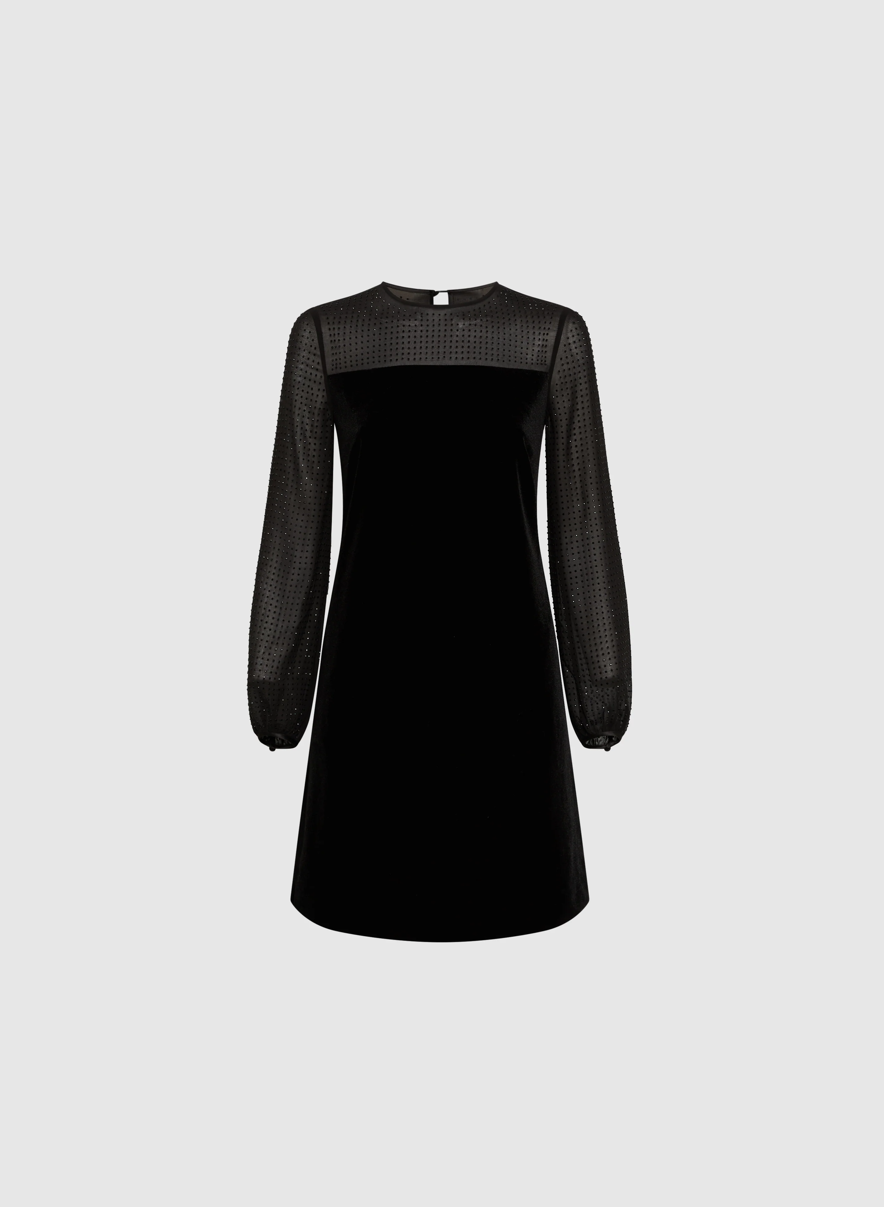Velvet A-Line Dress - Image 5