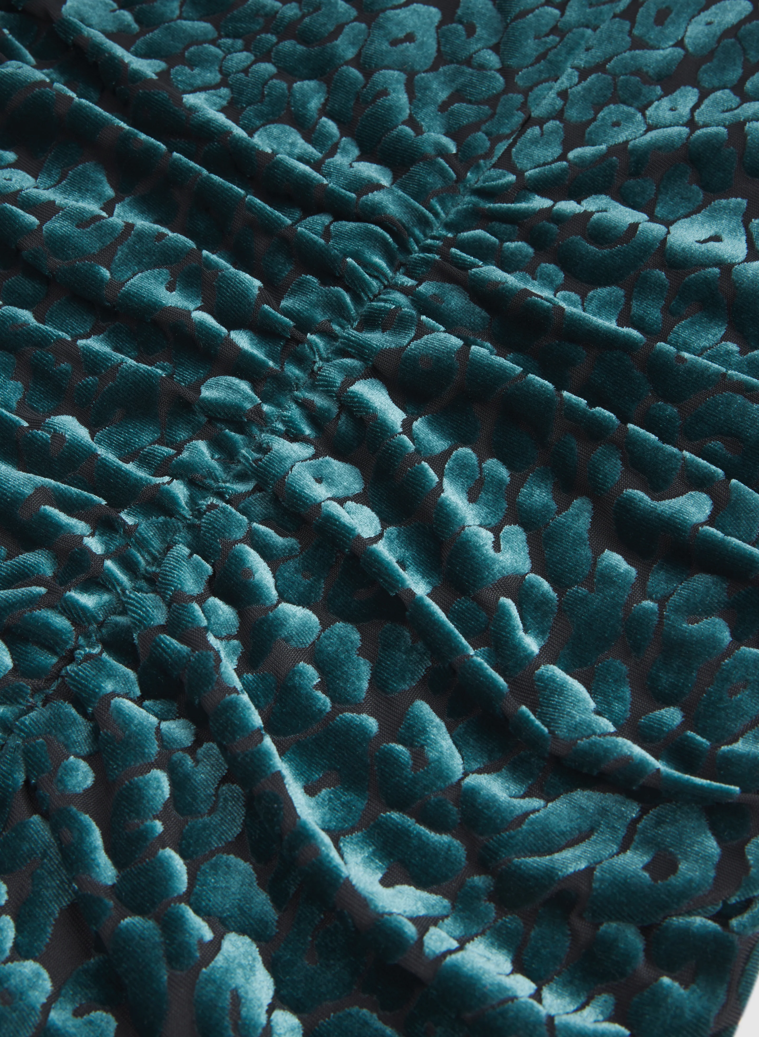 Velvet Animal Motif Dress - Image 7