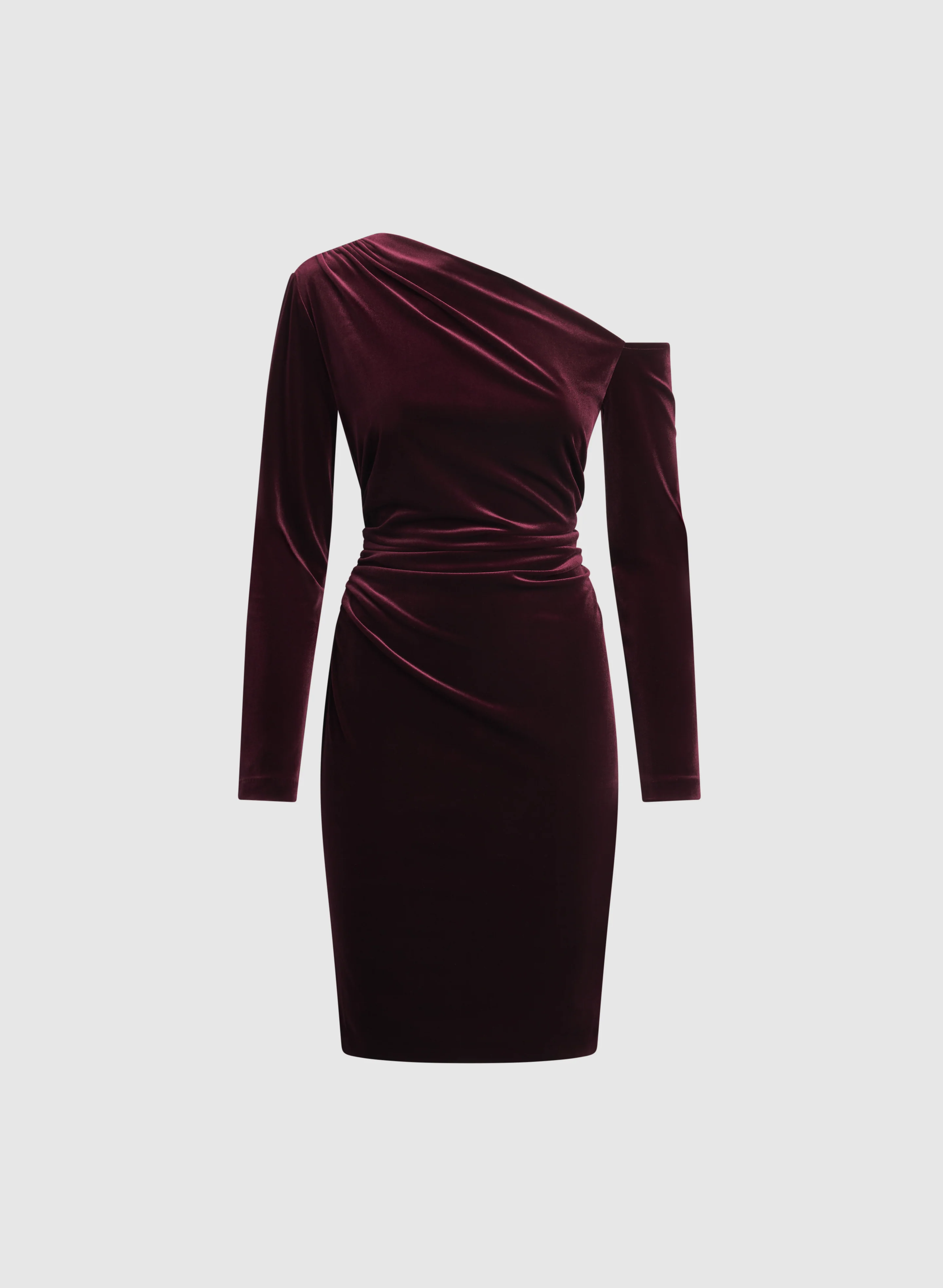 Velvet Asymmetrical Dress - Image 6